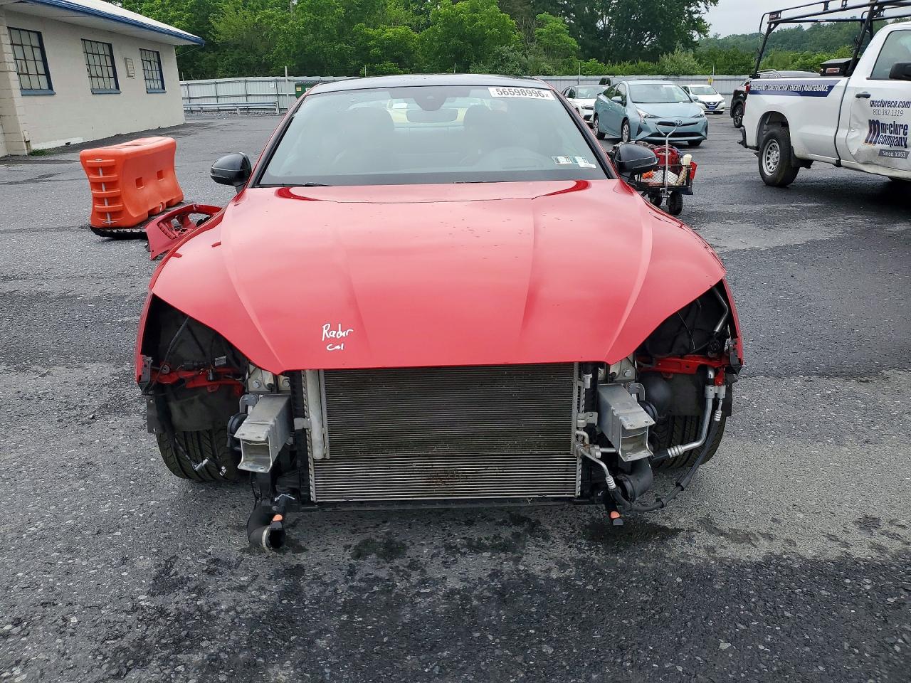2023 Audi A5 Red vin: WAUUAAF52PA017682
