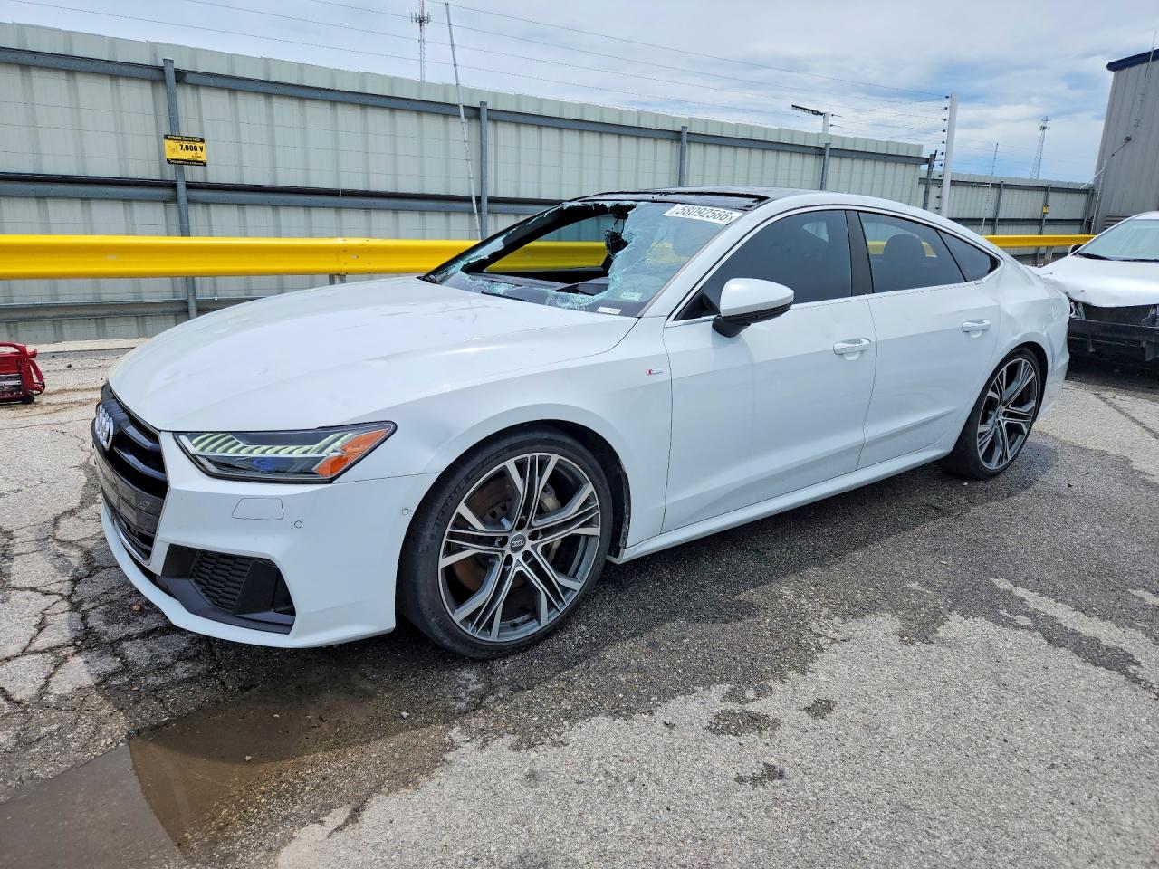 2019 Audi A7 Prestige S-line White vin: WAUV2AF2XKN040765
