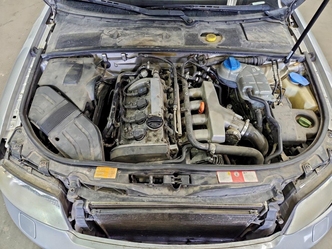 2002 Audi A4 1.8t Avant Quattro Silver vin: WAUVC68E12A308434