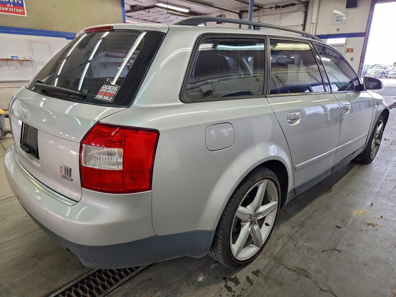 2002 Audi A4 1.8t Avant Quattro Silver vin: WAUVC68E12A308434
