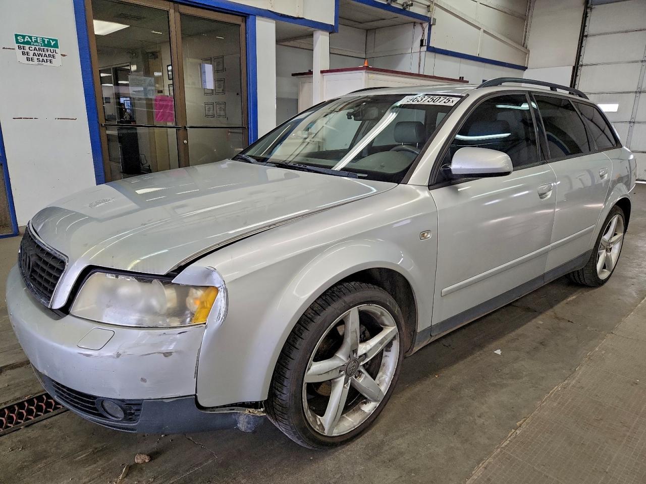 2002 Audi A4 1.8t Avant Quattro Silver vin: WAUVC68E12A308434