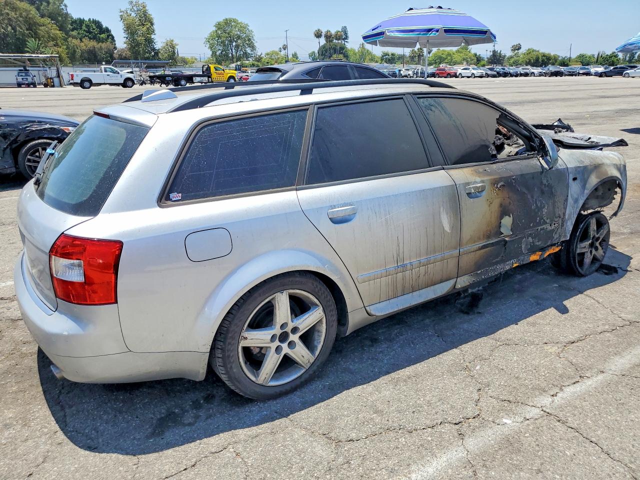 2004 Audi A4 1.8t Avant Quattro Silver vin: WAUVC68E34A146728