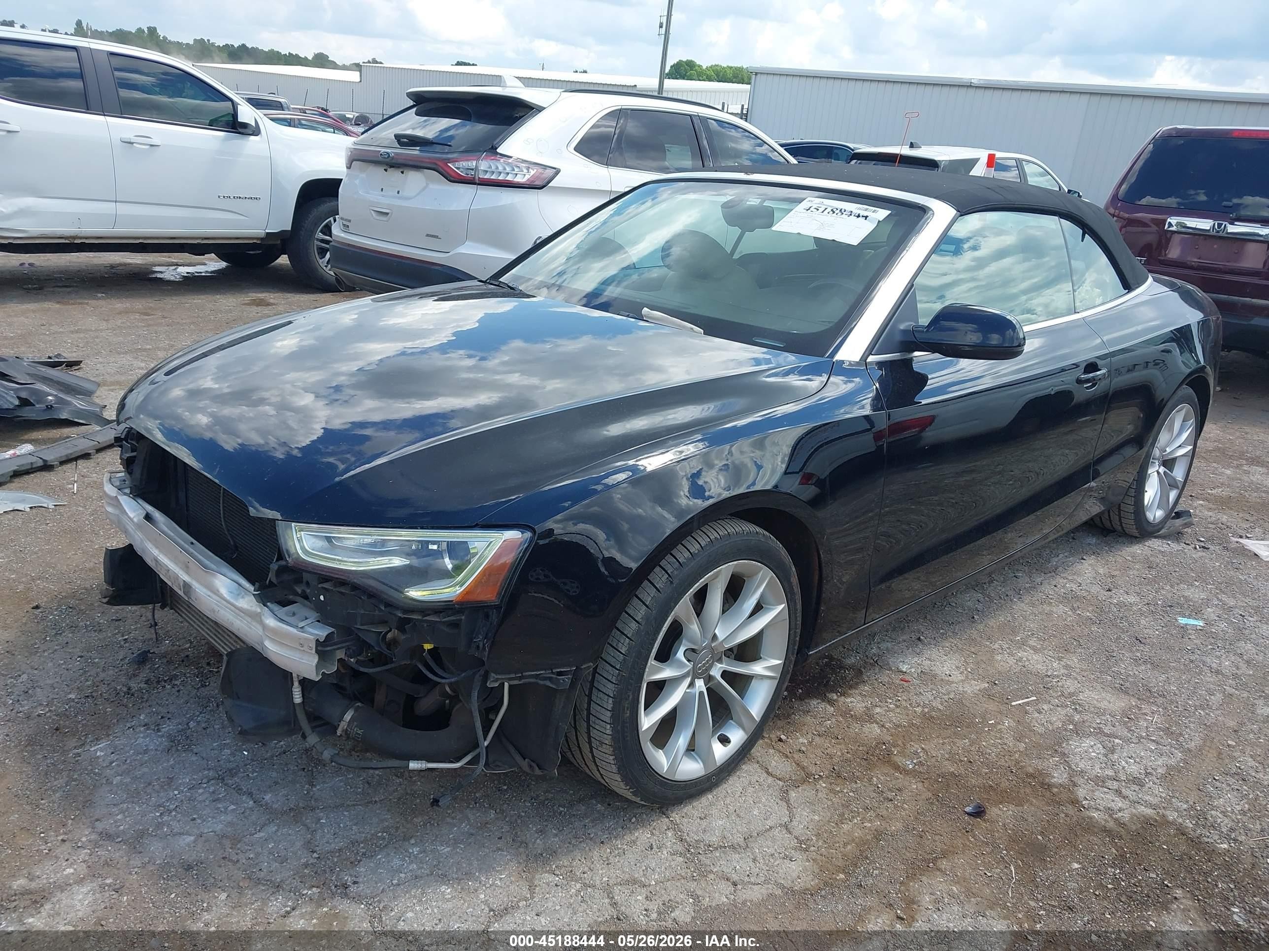 2013 Audi A5 2.0t Premium Black vin: WAUVFAFH1DN000747