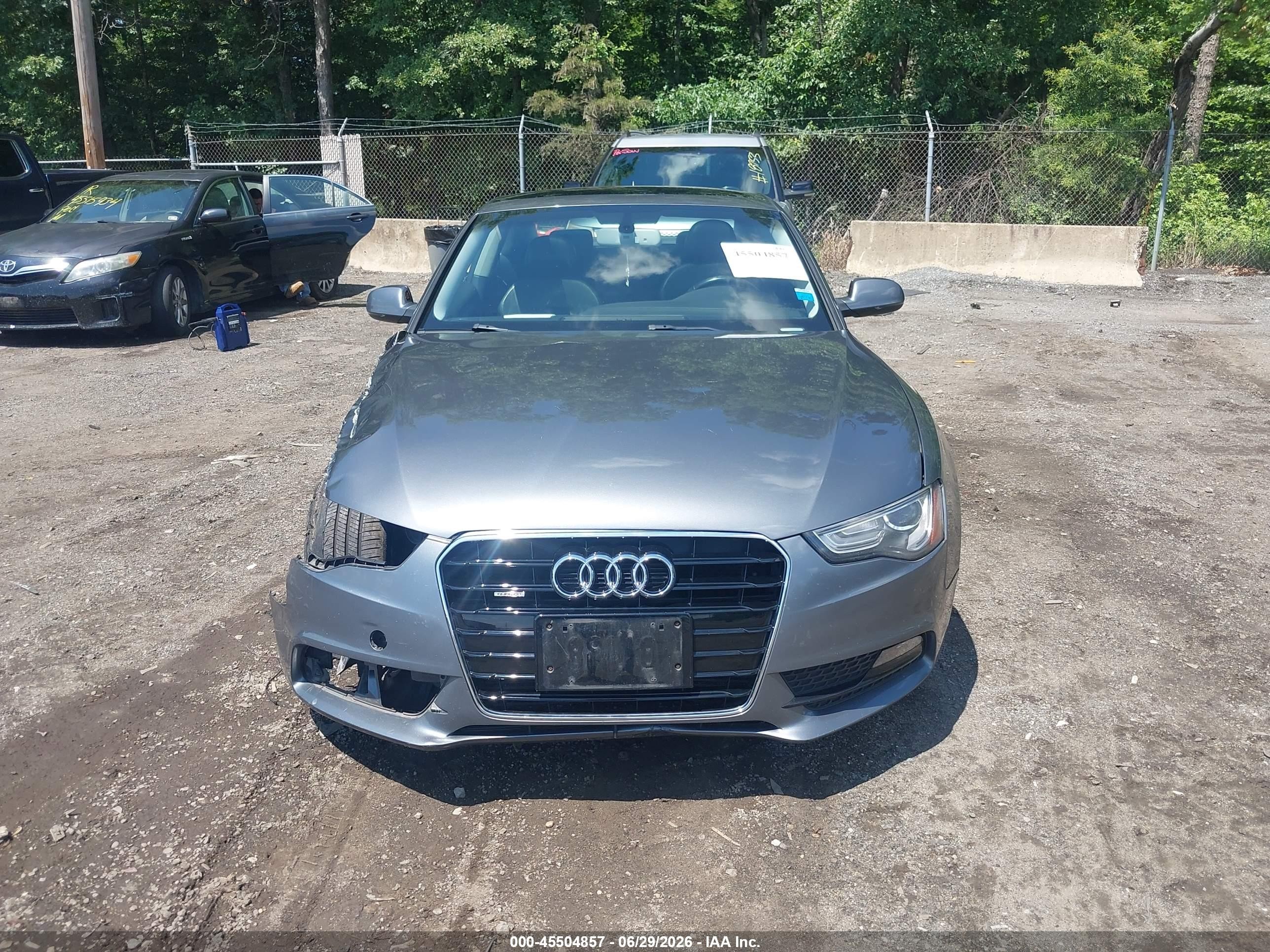 2013 Audi A5 2.0t Premium Silver vin: WAUVFAFR2DA044823