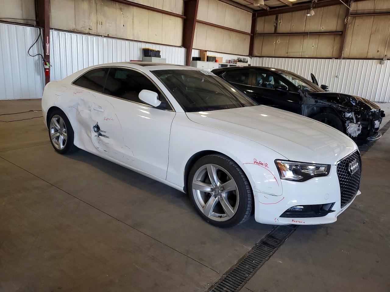 2013 Audi A5 Prestige Белый vin: WAUVFAFR4DA042202