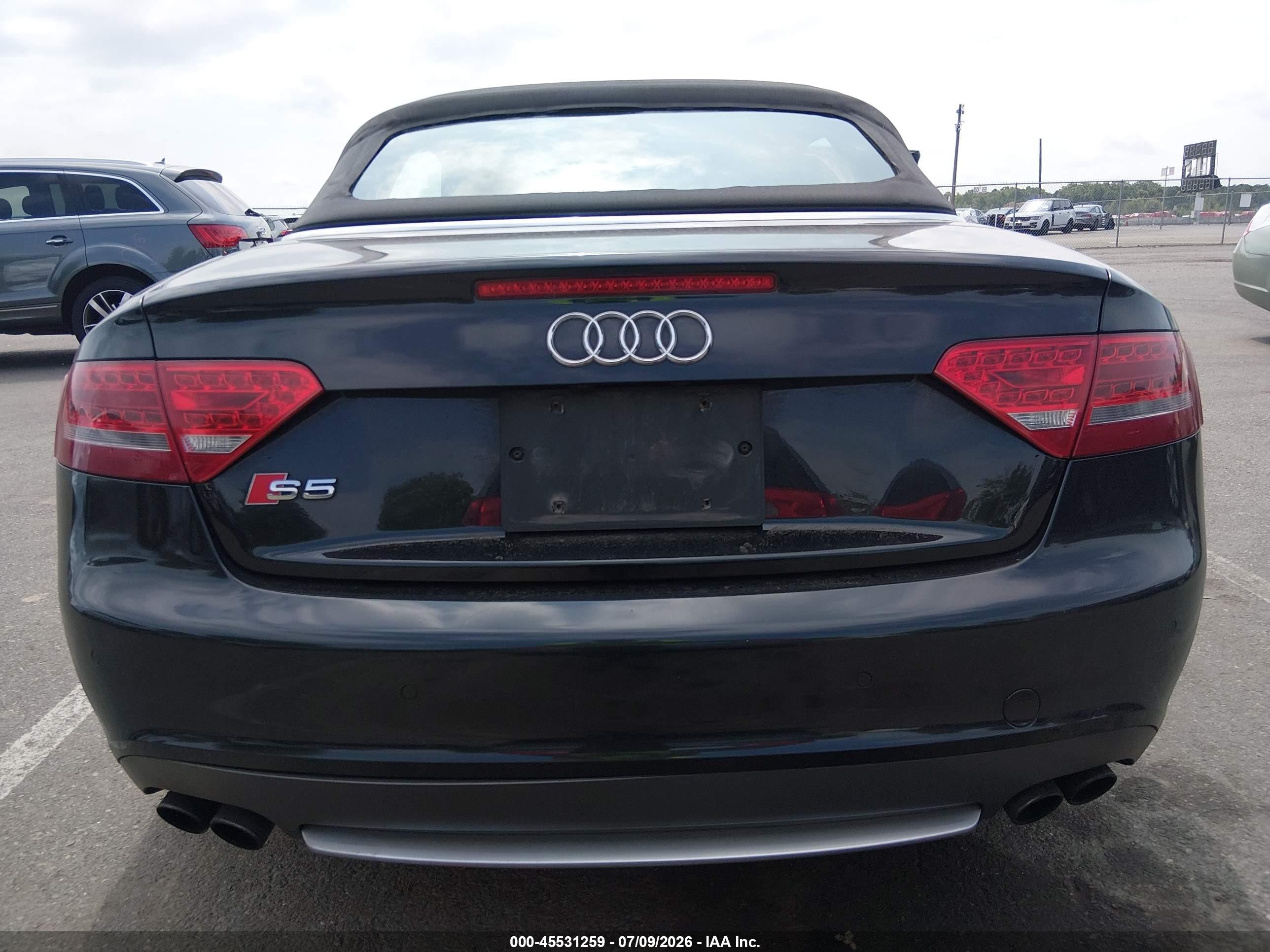 2011 Audi S5 3.0 Premium Plus Black vin: WAUVGAFH1BN001522