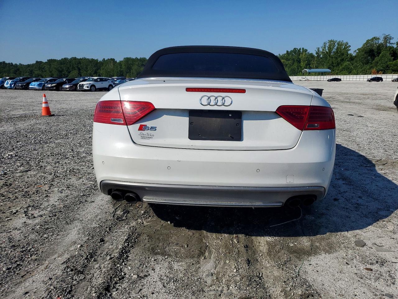 2013 Audi S5 Prestige White vin: WAUVGAFH3DN003193