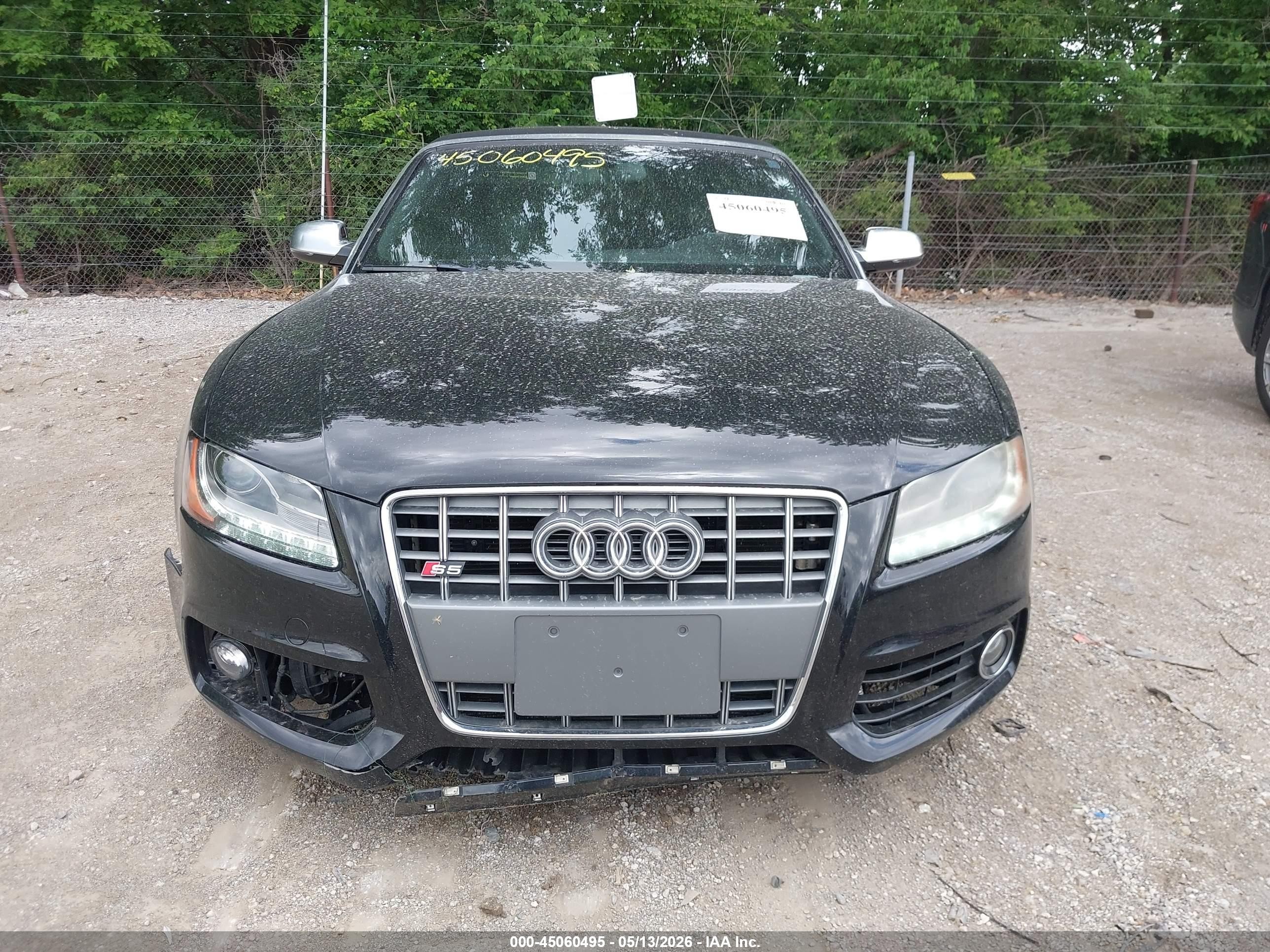 2012 Audi S5 3.0 Premium Plus Black vin: WAUVGAFH4CN008661