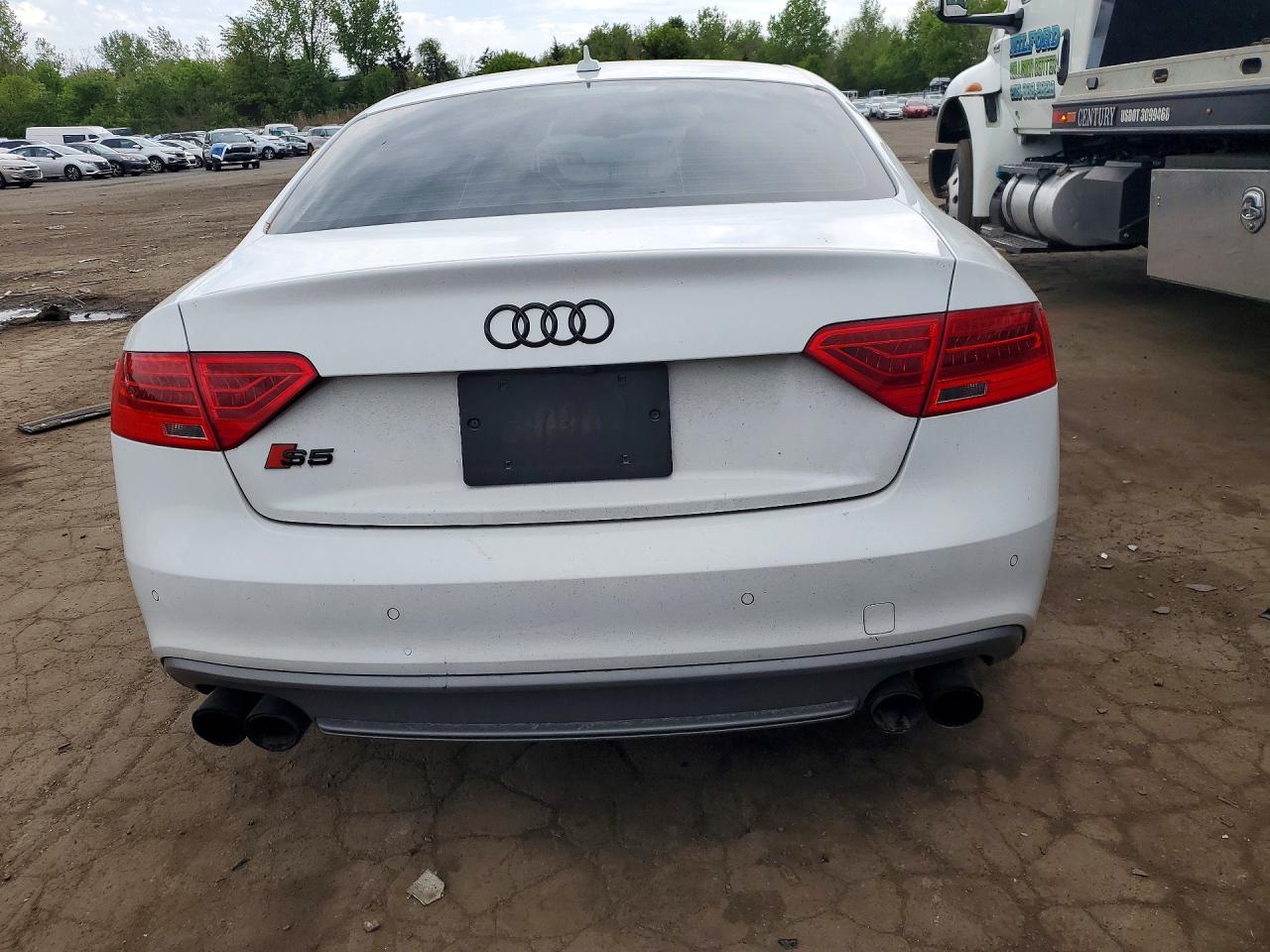 2015 Audi S5 Prestige White vin: WAUVGAFR0FA035778
