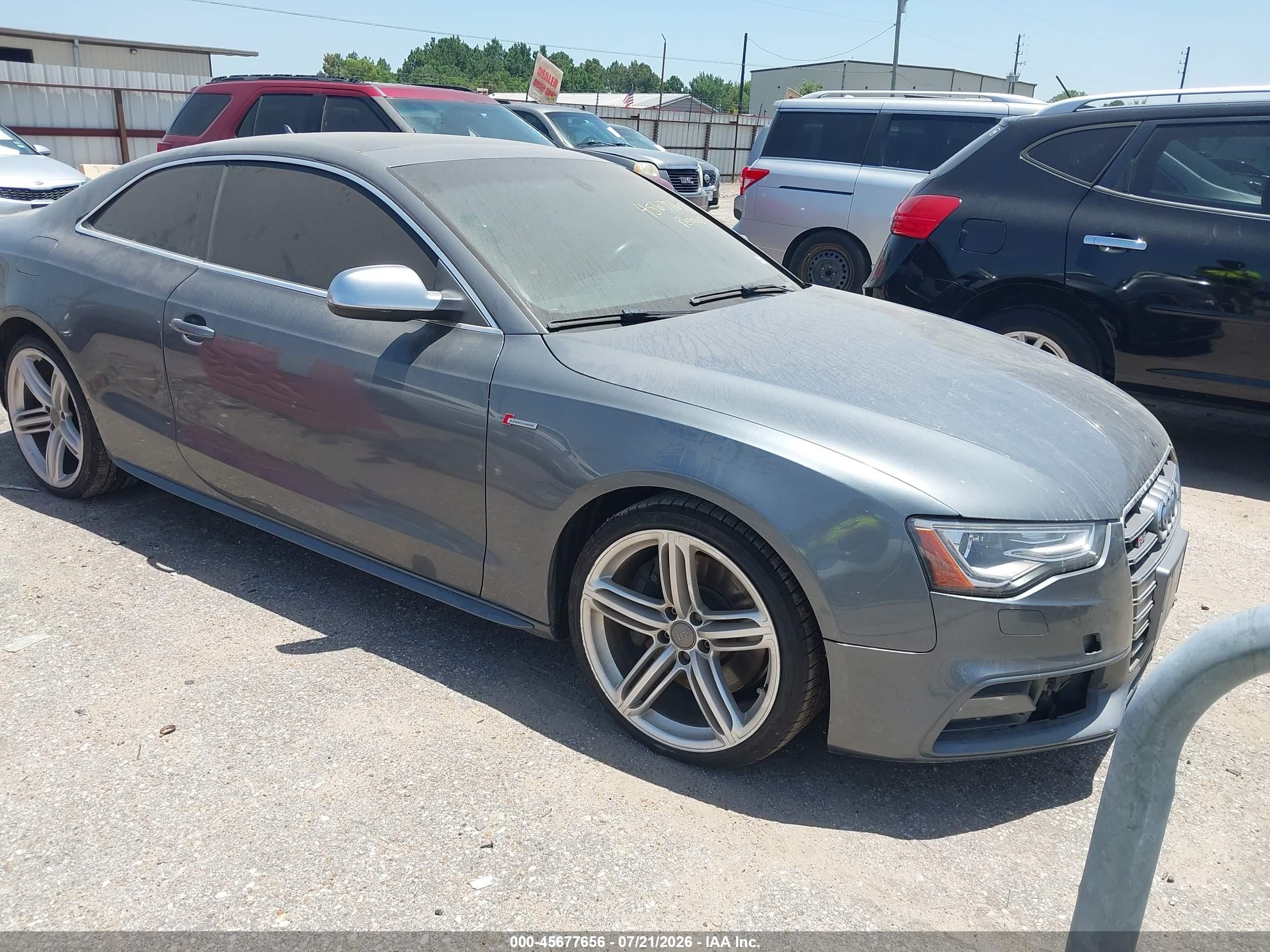 2013 Audi S5 3.0t Premium Plus Gray vin: WAUVGAFR1DA027766