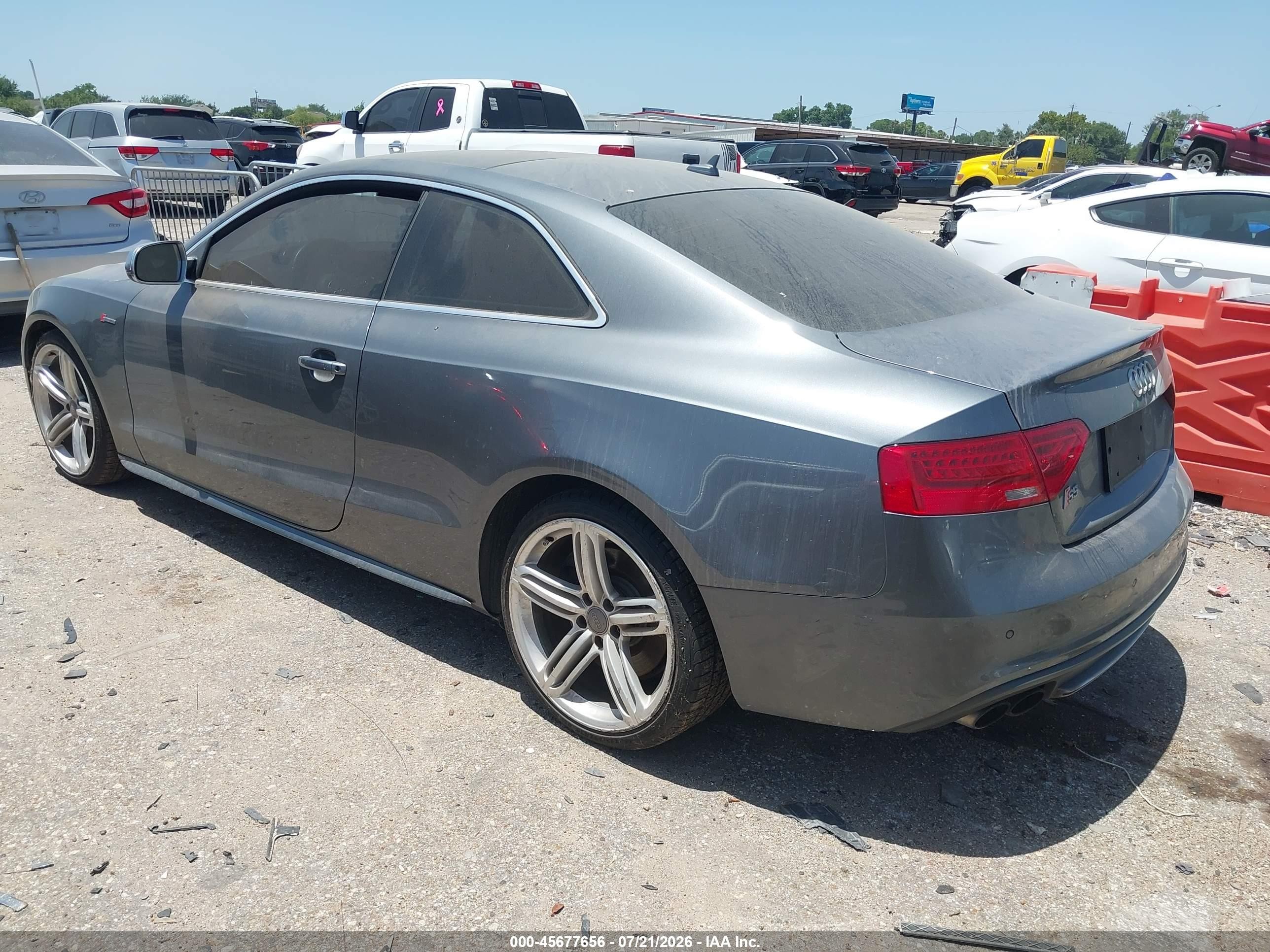2013 Audi S5 3.0t Premium Plus Gray vin: WAUVGAFR1DA027766