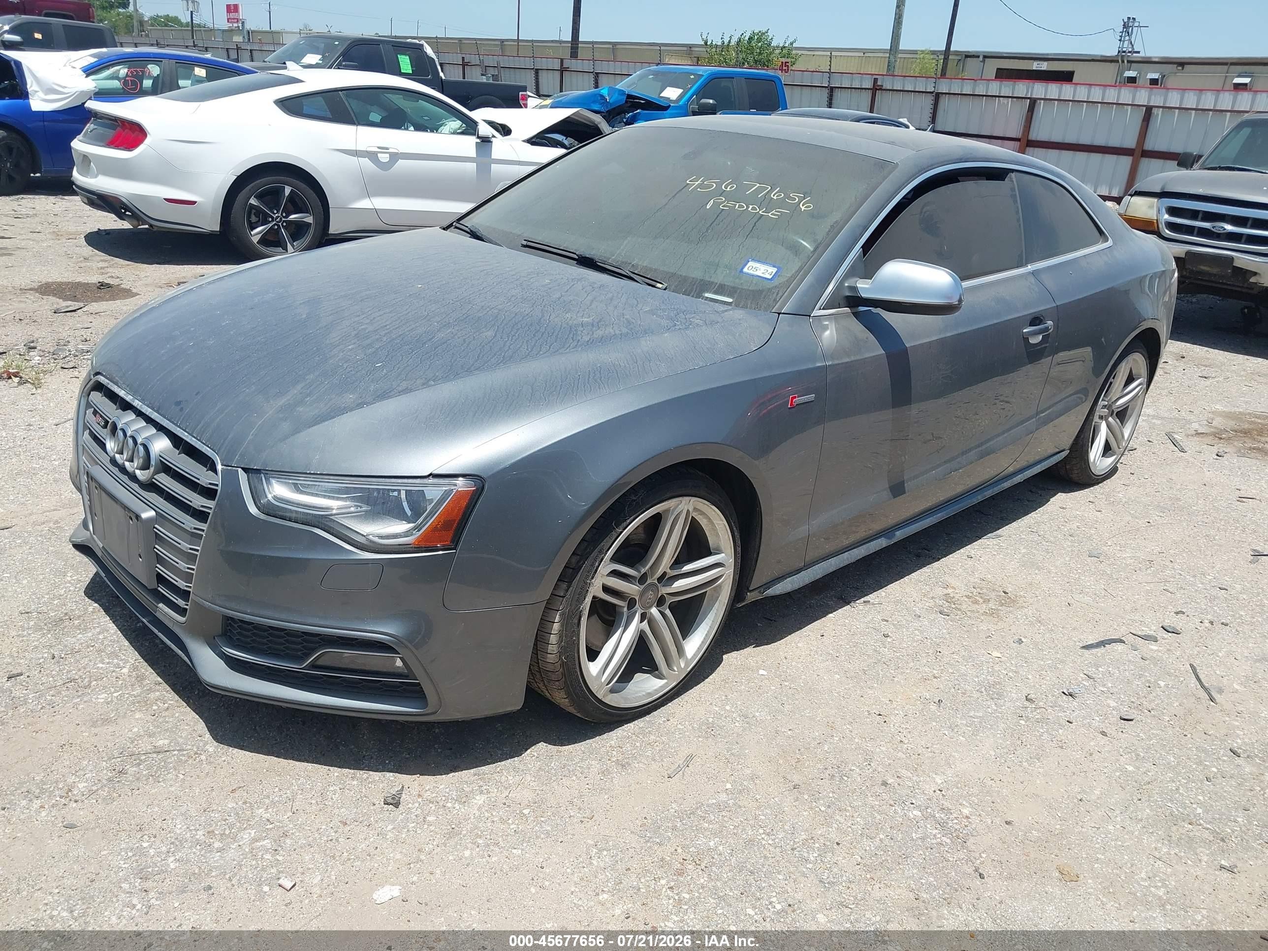 2013 Audi S5 3.0t Premium Plus Gray vin: WAUVGAFR1DA027766