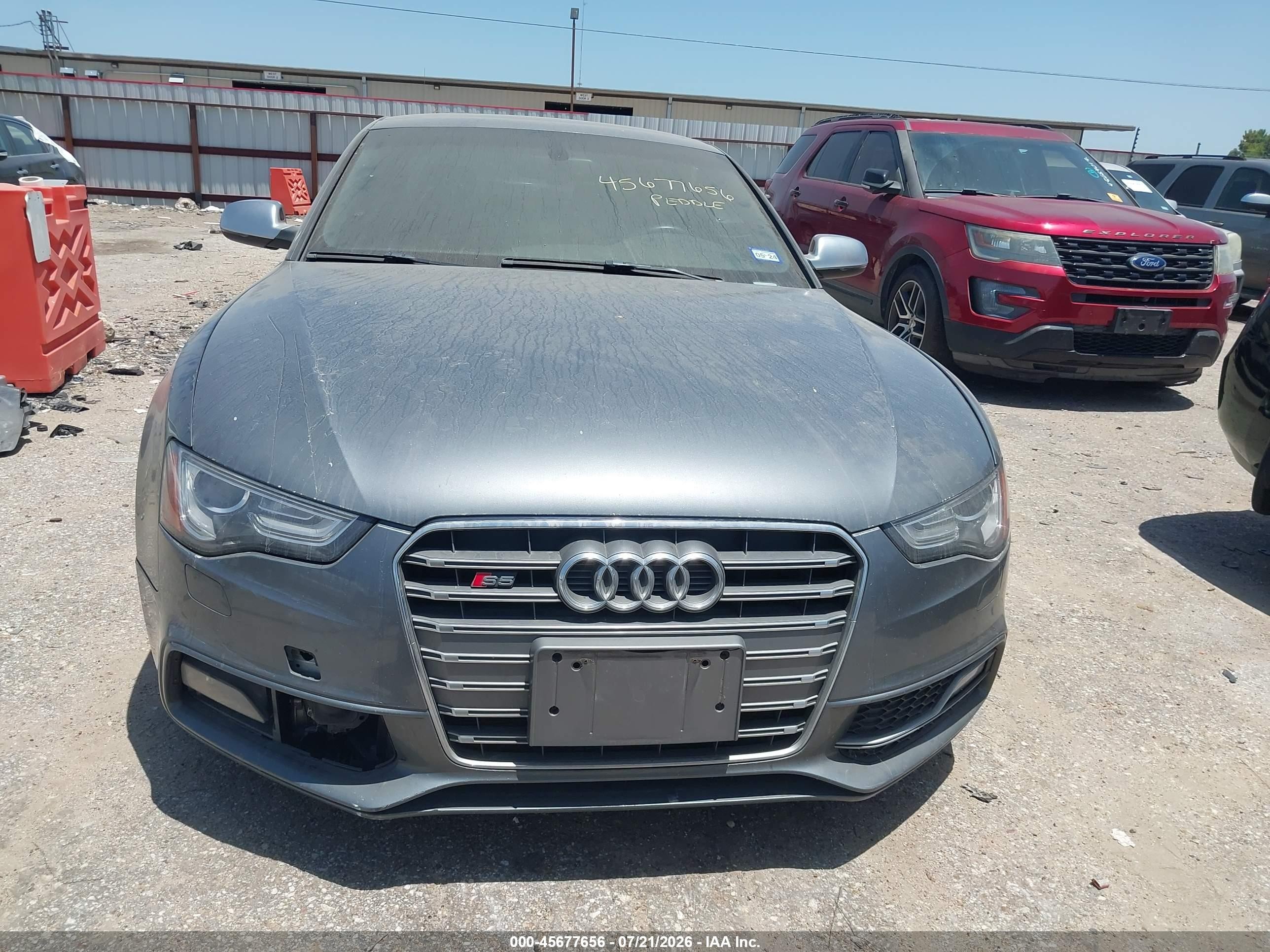 2013 Audi S5 3.0t Premium Plus Gray vin: WAUVGAFR1DA027766