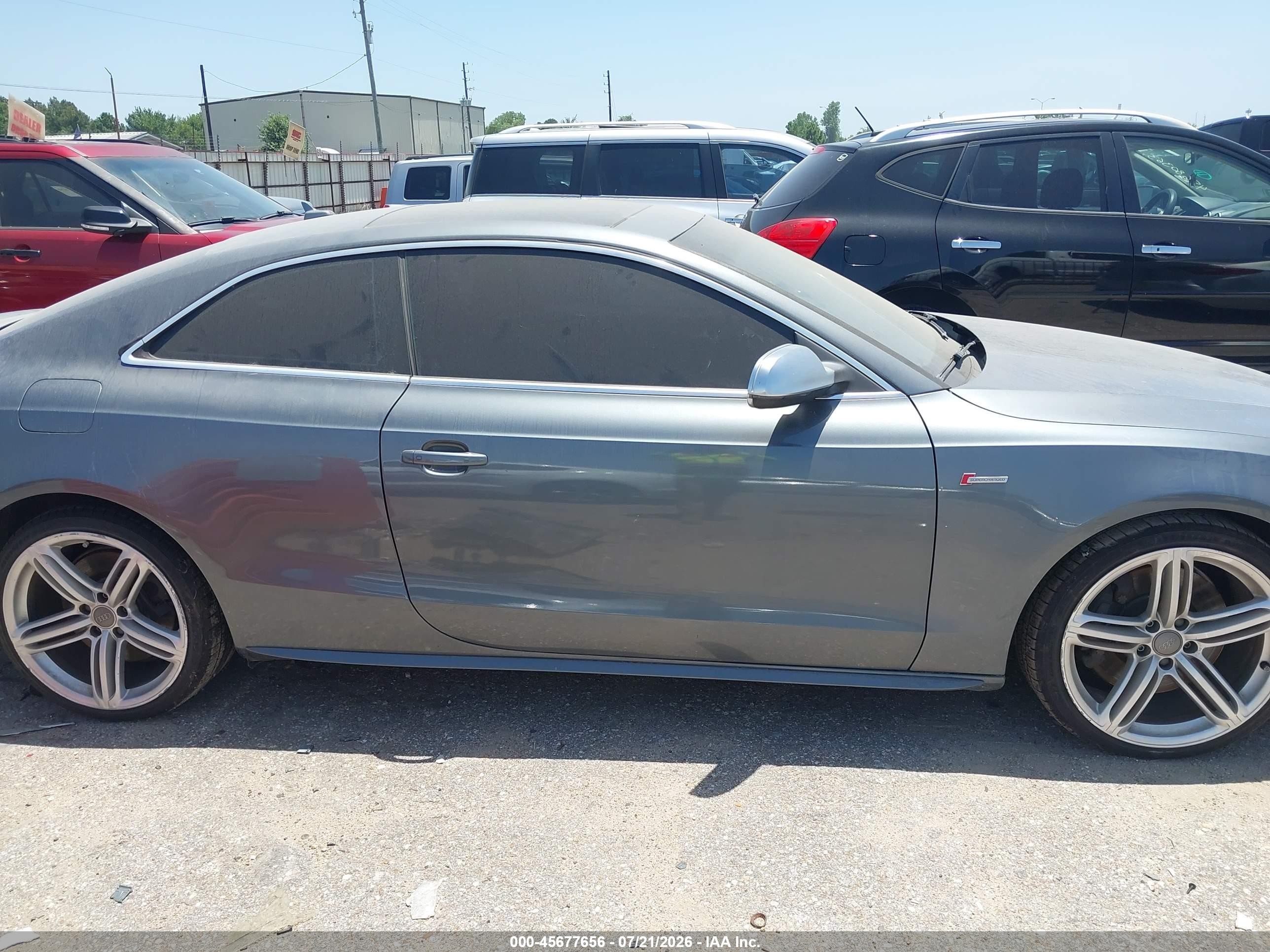 2013 Audi S5 3.0t Premium Plus Gray vin: WAUVGAFR1DA027766