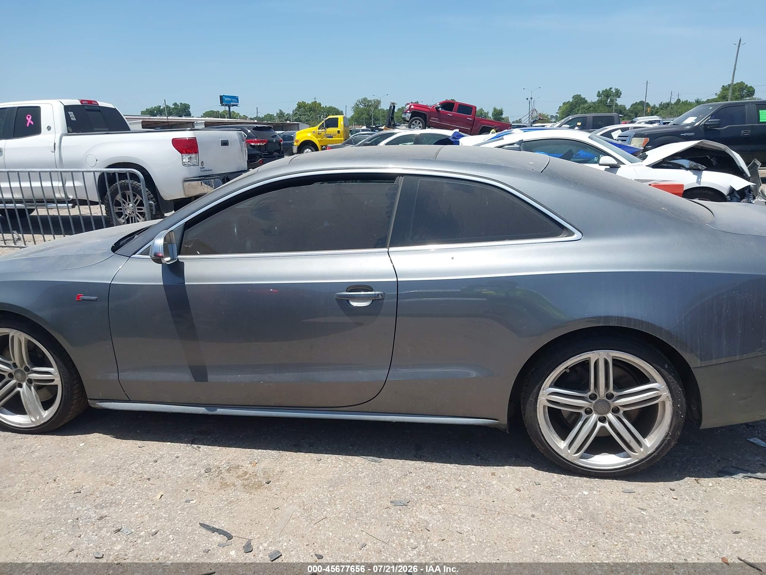 2013 Audi S5 3.0t Premium Plus Gray vin: WAUVGAFR1DA027766
