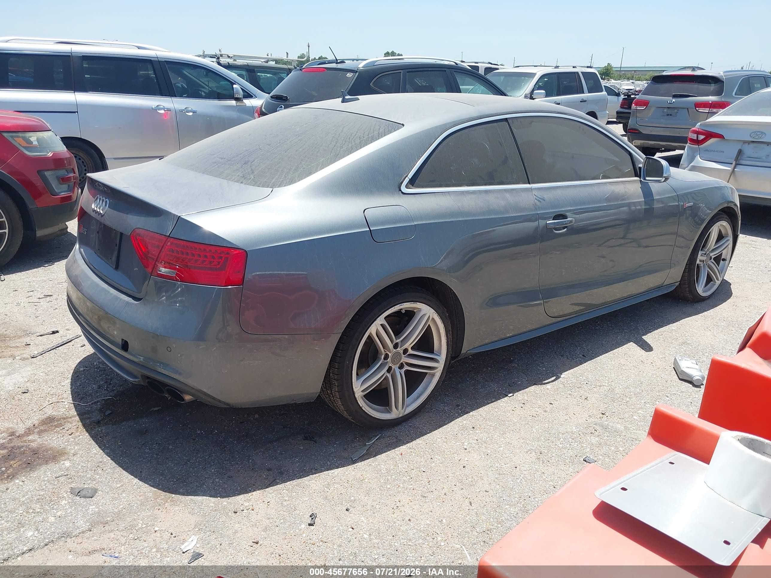 2013 Audi S5 3.0t Premium Plus Gray vin: WAUVGAFR1DA027766
