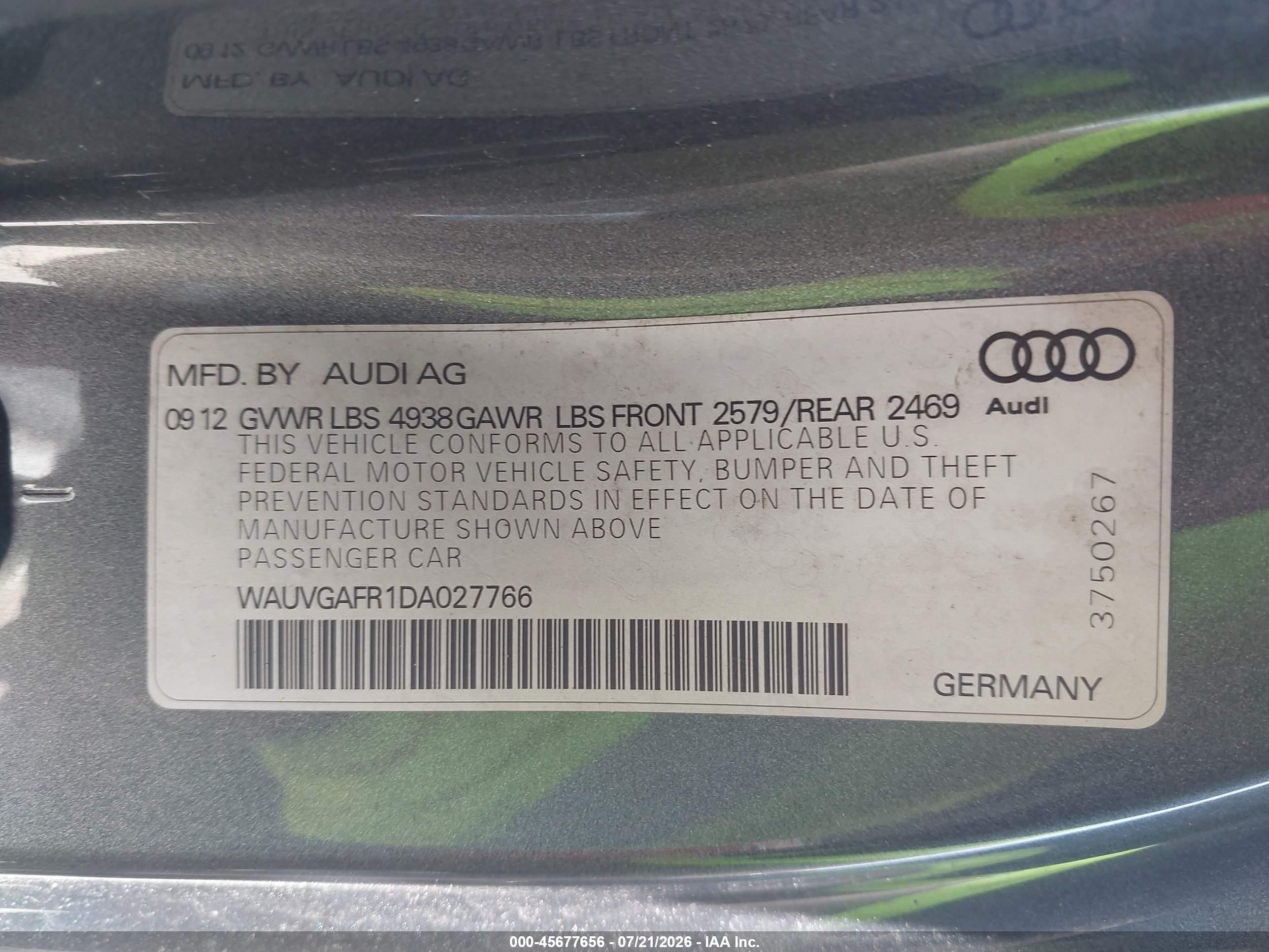 2013 Audi S5 3.0t Premium Plus Gray vin: WAUVGAFR1DA027766