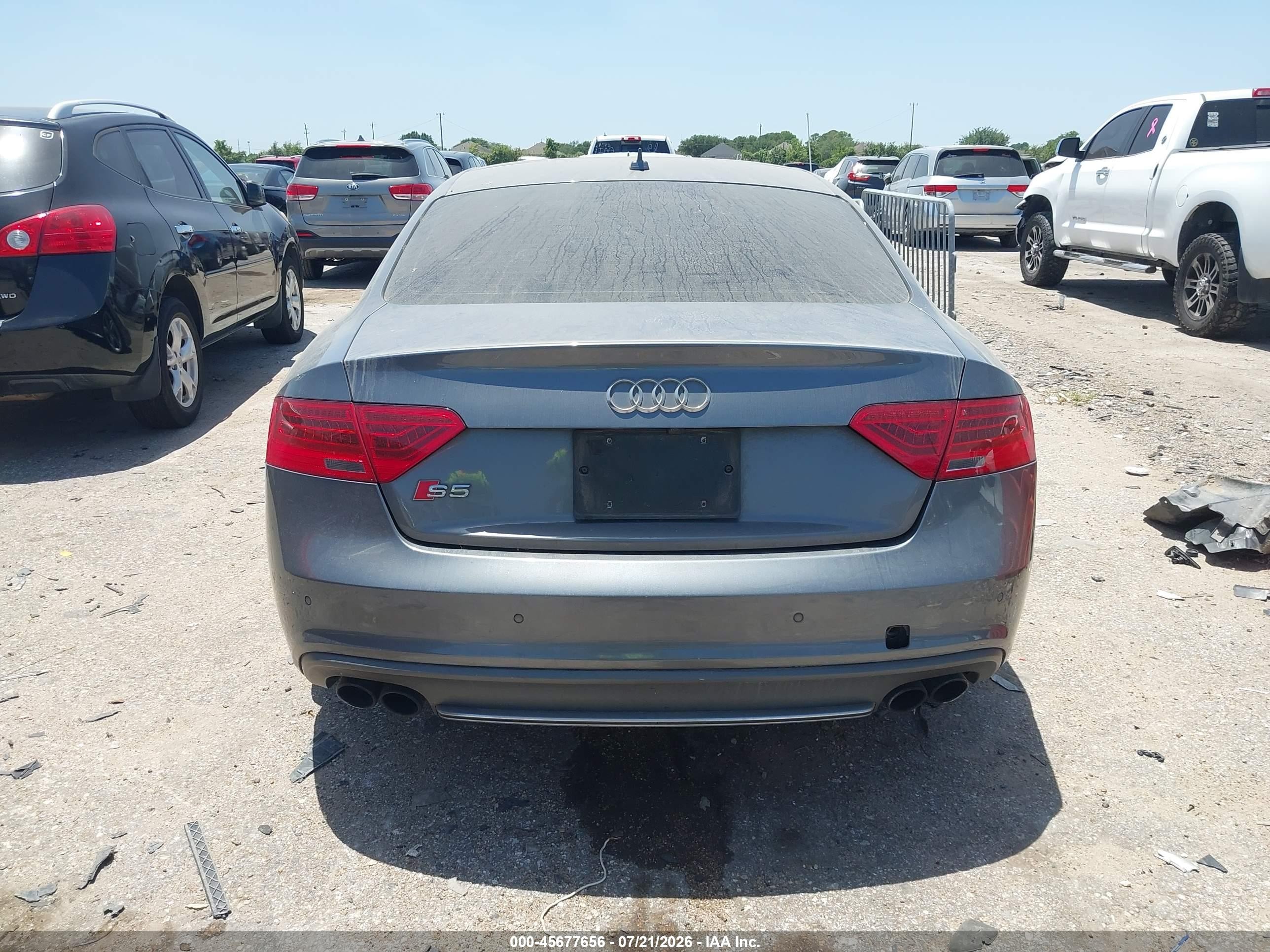 2013 Audi S5 3.0t Premium Plus Gray vin: WAUVGAFR1DA027766
