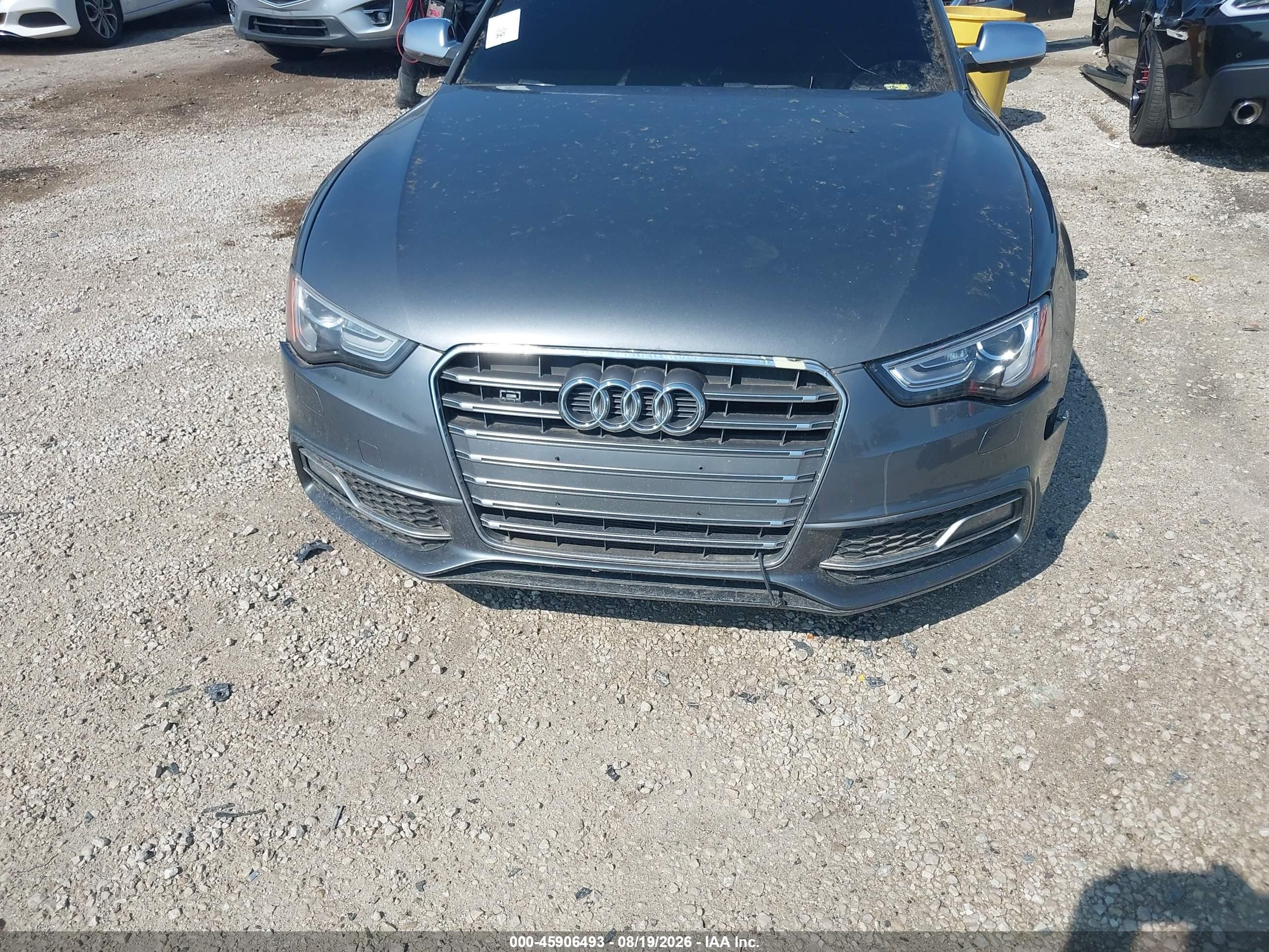 2013 Audi S5 3.0t Premium Plus Серый vin: WAUVGAFR2DA006957
