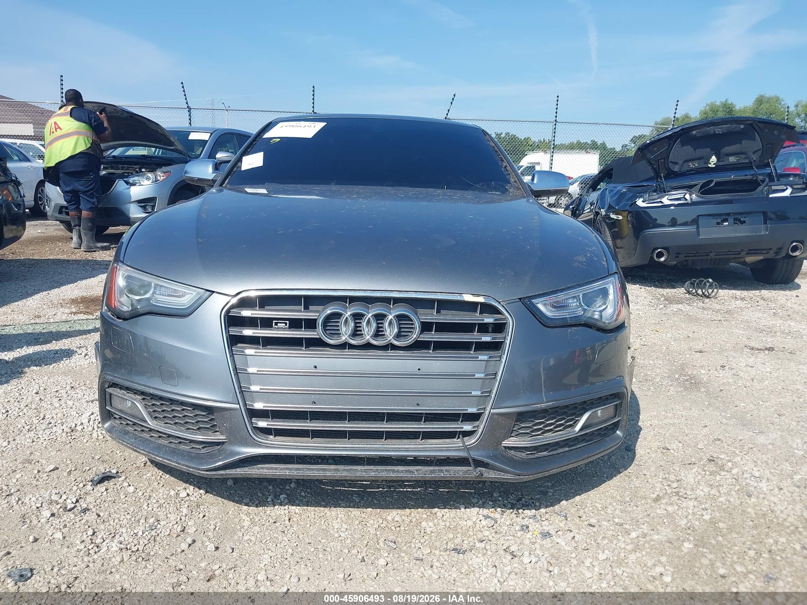 2013 Audi S5 3.0t Premium Plus Серый vin: WAUVGAFR2DA006957