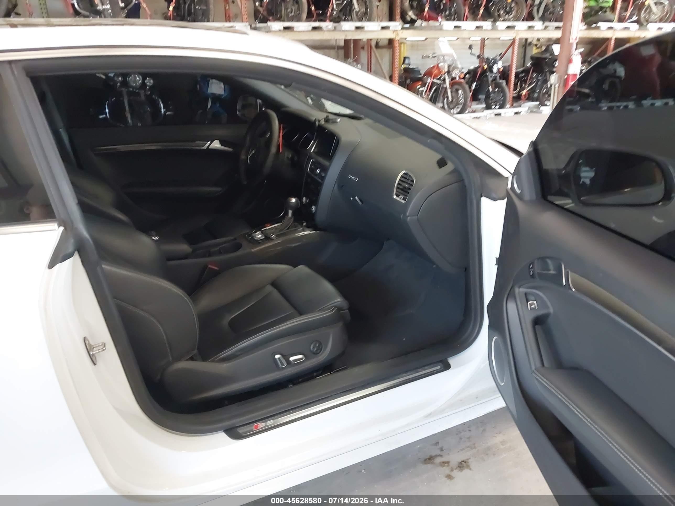 2013 Audi S5 3.0t Premium Plus White vin: WAUVGAFR8DA029255