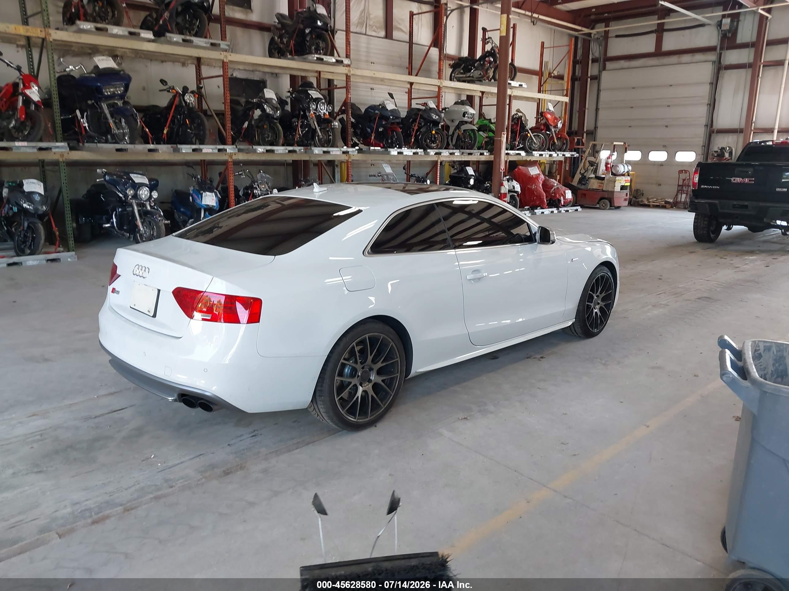 2013 Audi S5 3.0t Premium Plus White vin: WAUVGAFR8DA029255