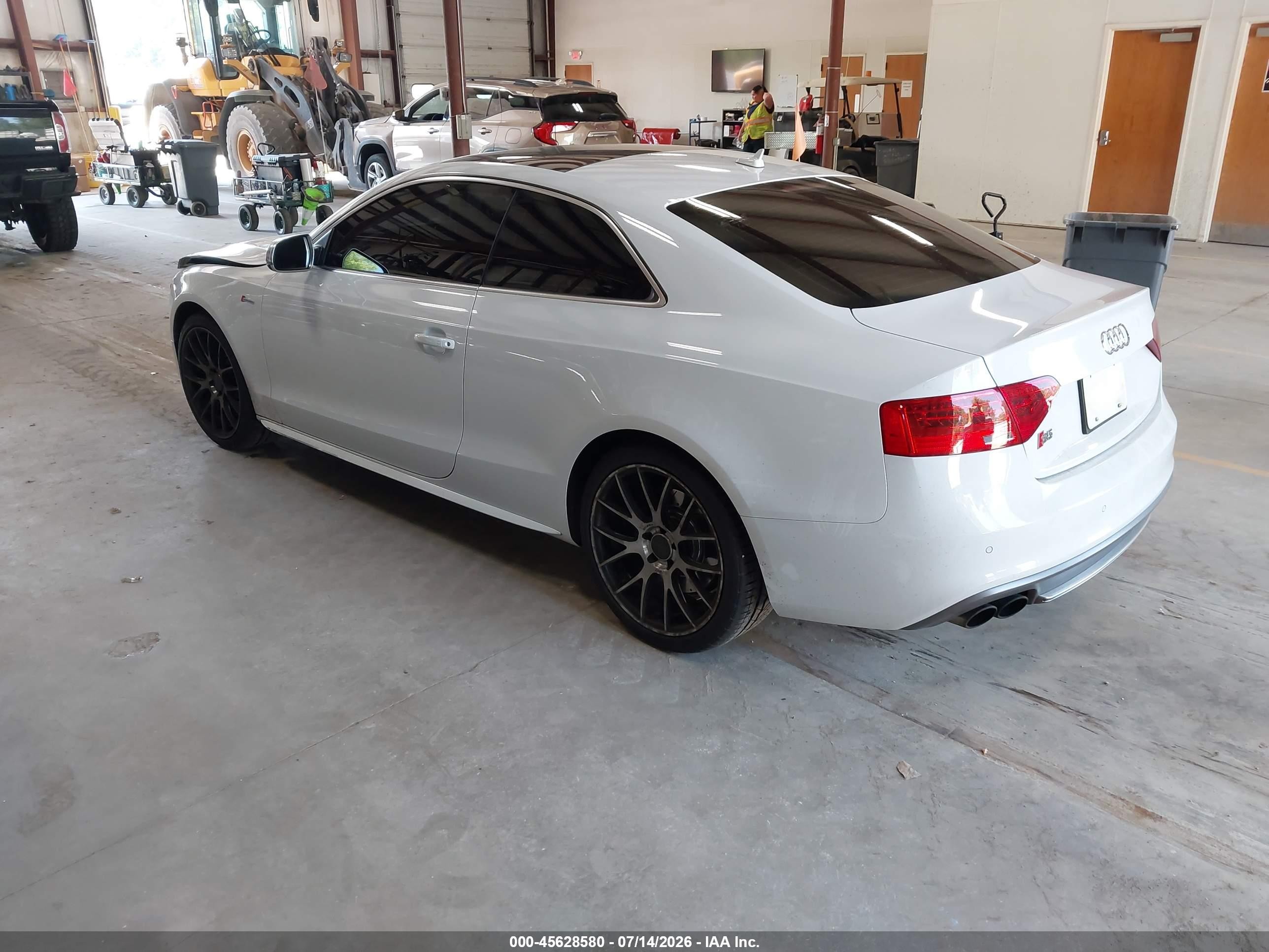 2013 Audi S5 3.0t Premium Plus White vin: WAUVGAFR8DA029255