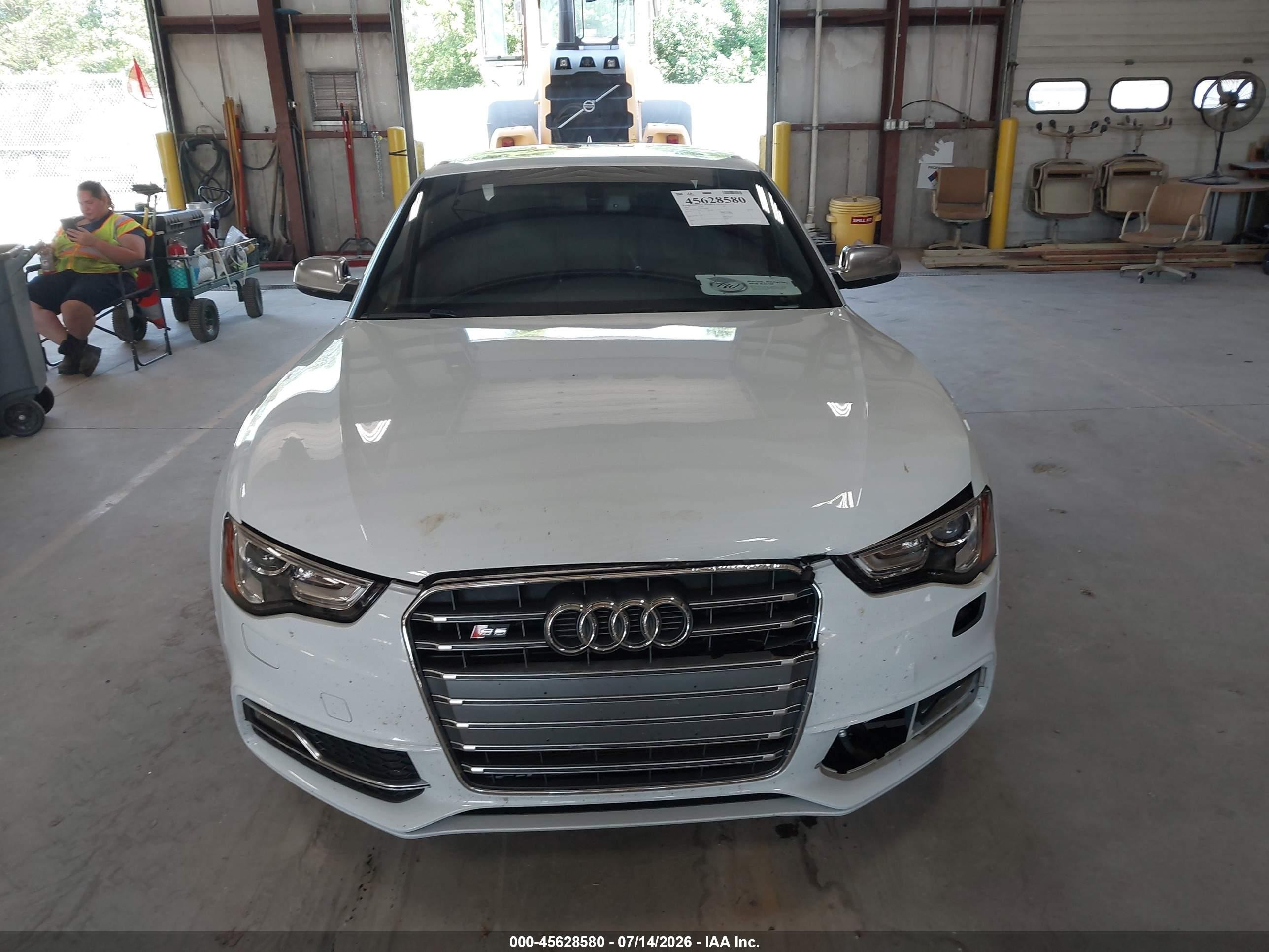 2013 Audi S5 3.0t Premium Plus White vin: WAUVGAFR8DA029255
