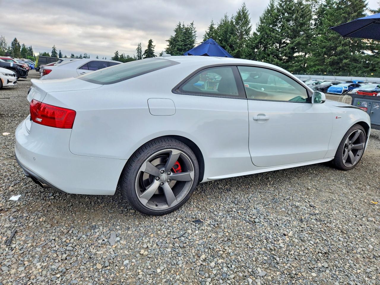 2014 Audi S5 Prestige White vin: WAUVGAFR8EA047501