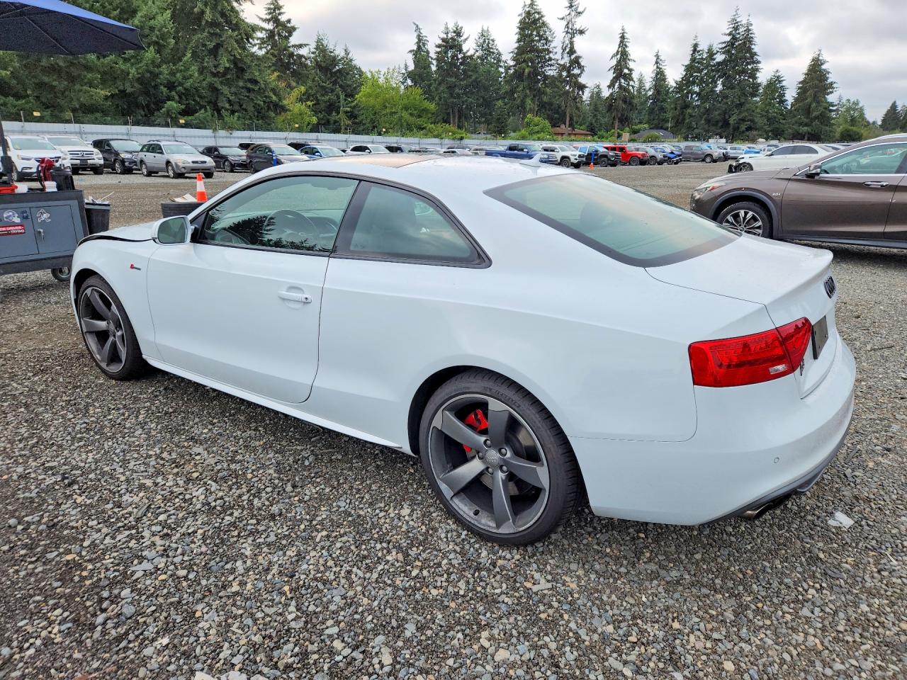 2014 Audi S5 Prestige White vin: WAUVGAFR8EA047501