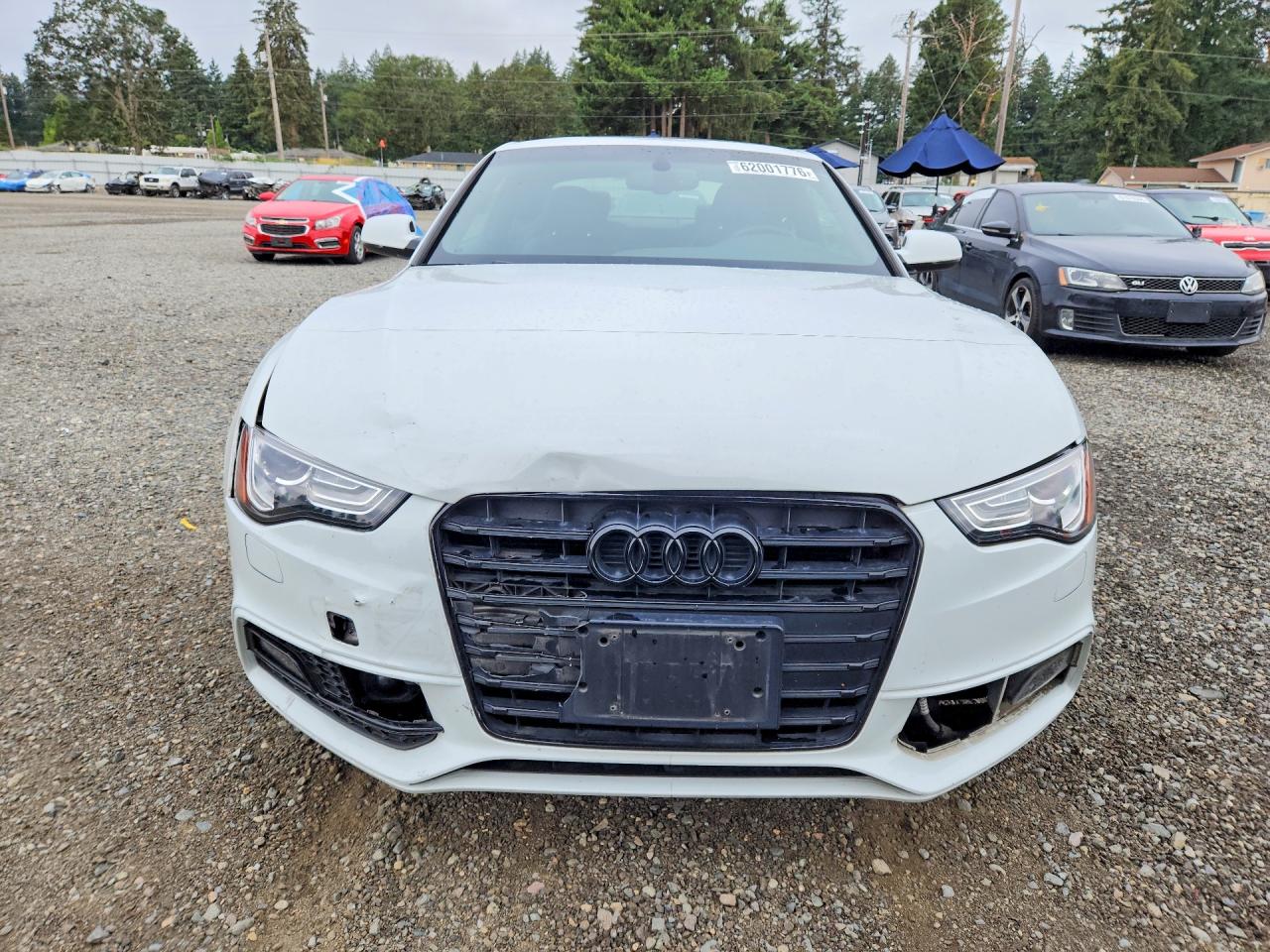 2014 Audi S5 Prestige White vin: WAUVGAFR8EA047501