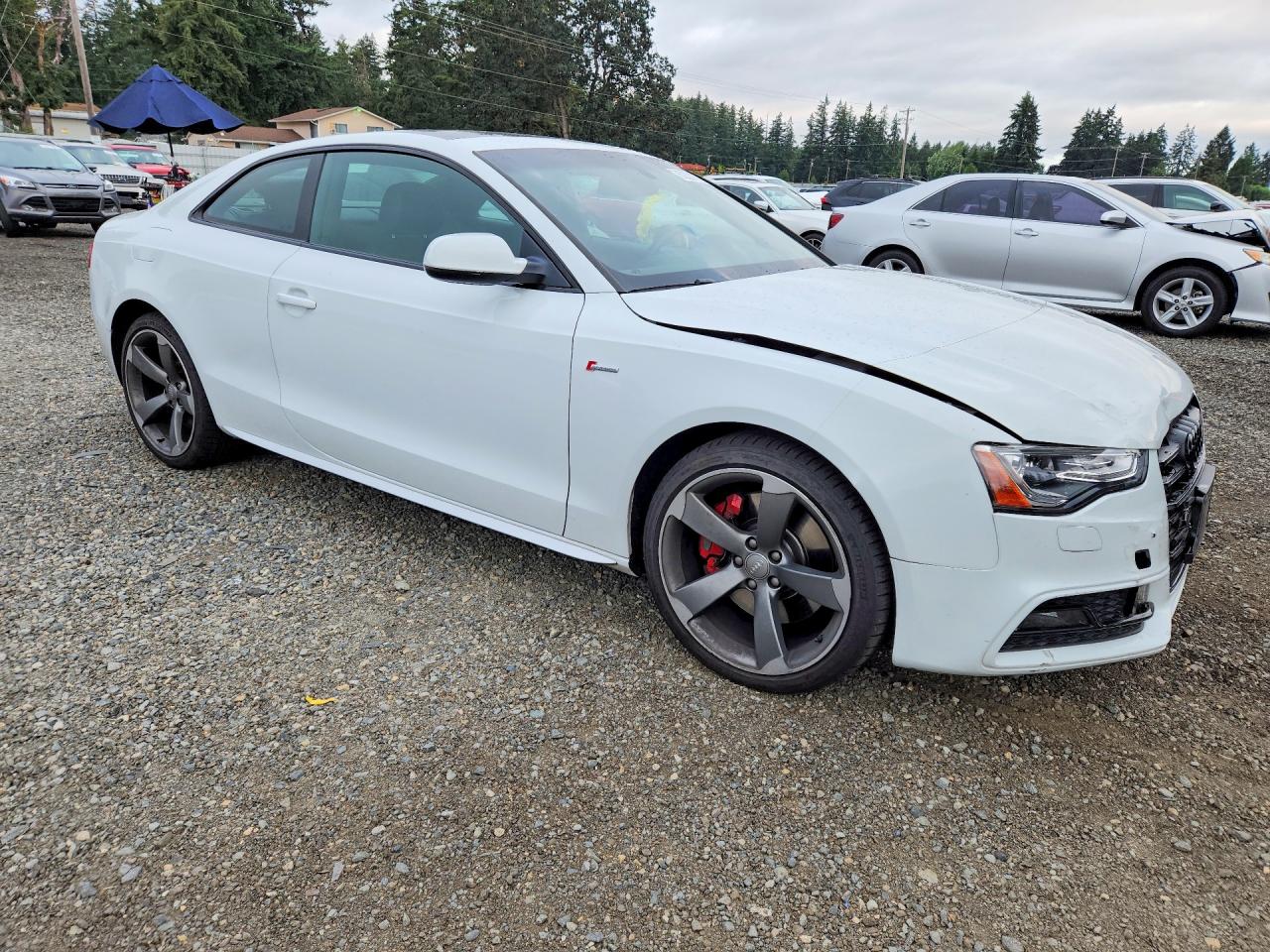 2014 Audi S5 Prestige White vin: WAUVGAFR8EA047501