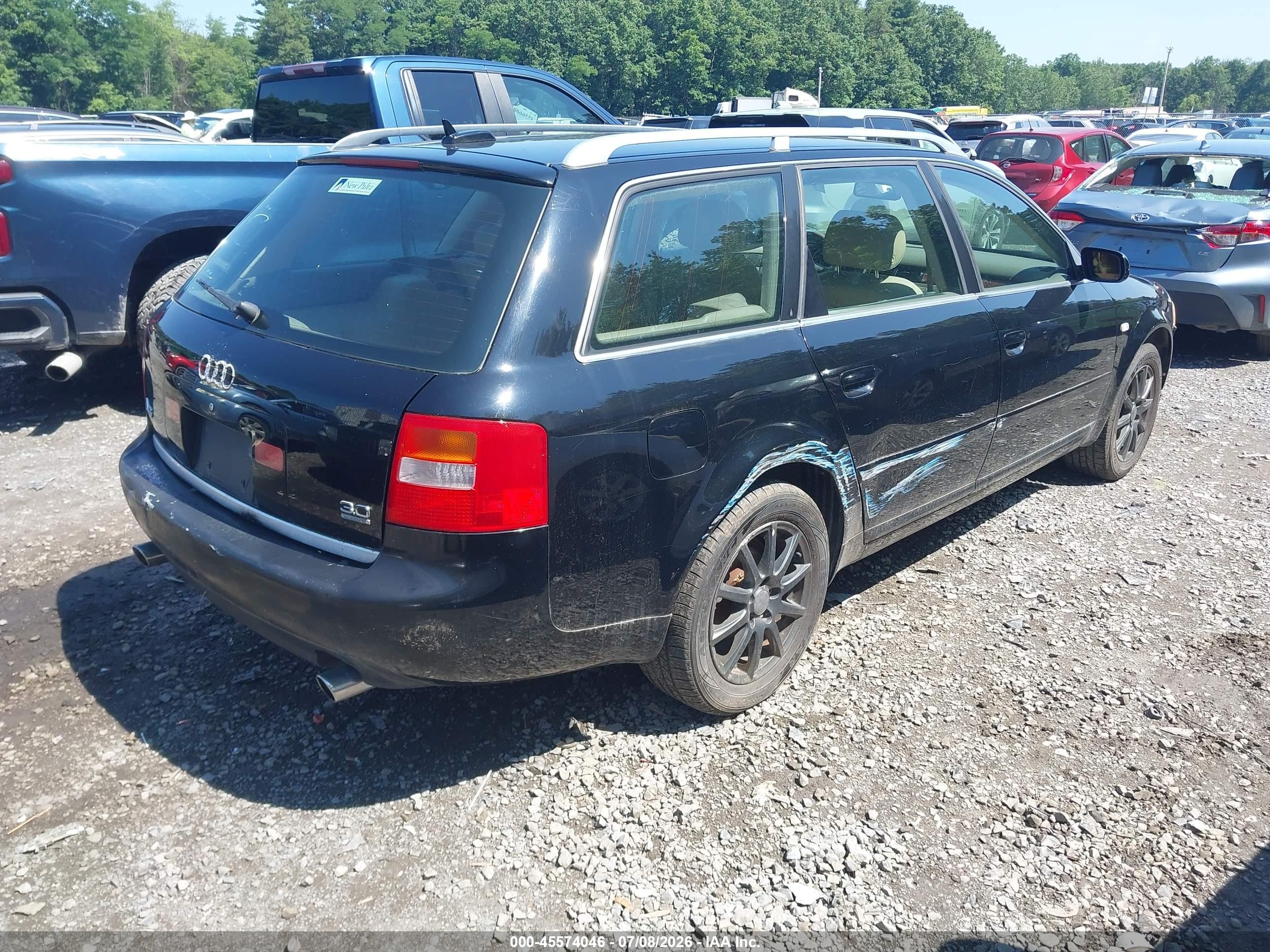 2004 Audi A6 Avant Black vin: WAUVT64B34N104158