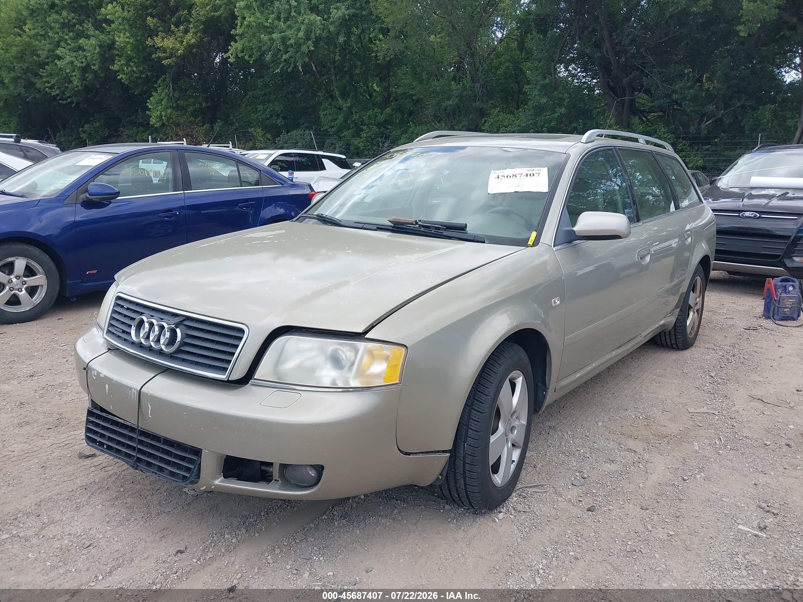 2002 Audi A6 Avant Gold vin: WAUVT64B72N133935