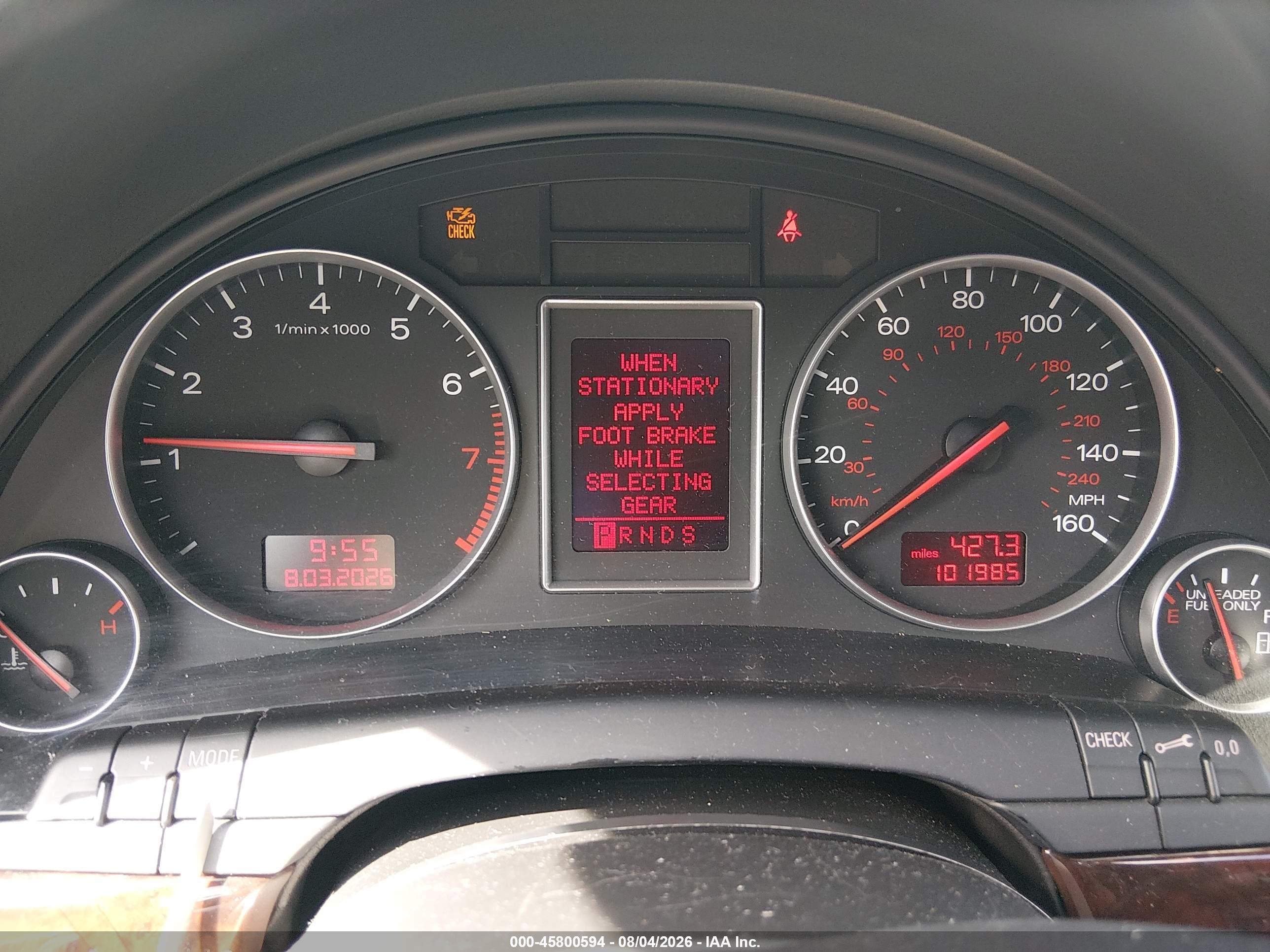 2004 Audi A4 3.0 Avant Silver vin: WAUVT68E24A157199