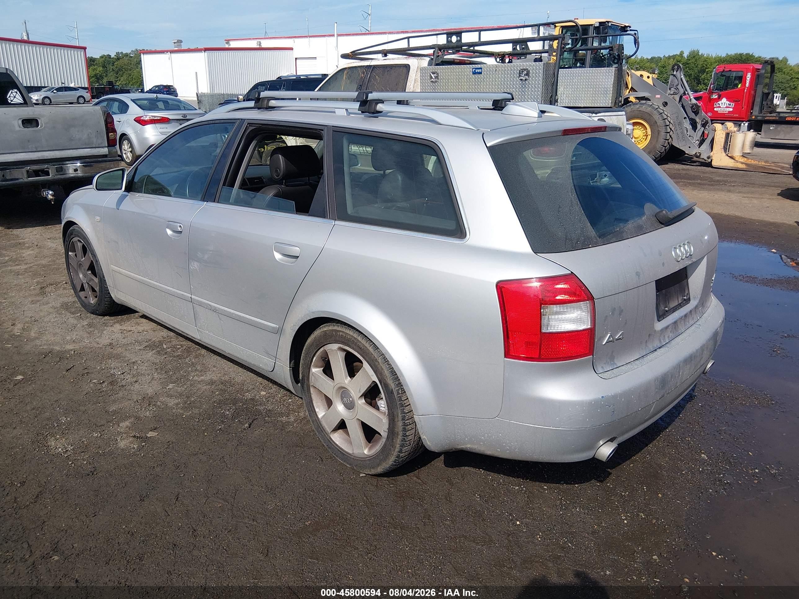 2004 Audi A4 3.0 Avant Silver vin: WAUVT68E24A157199