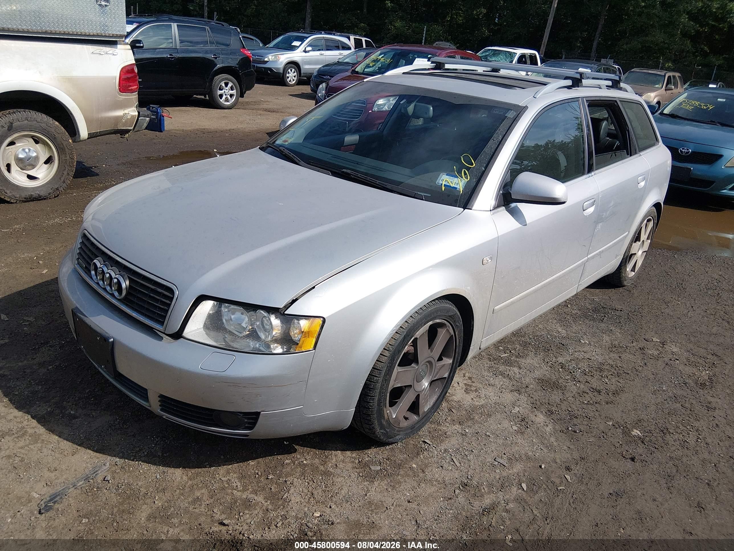 2004 Audi A4 3.0 Avant Silver vin: WAUVT68E24A157199