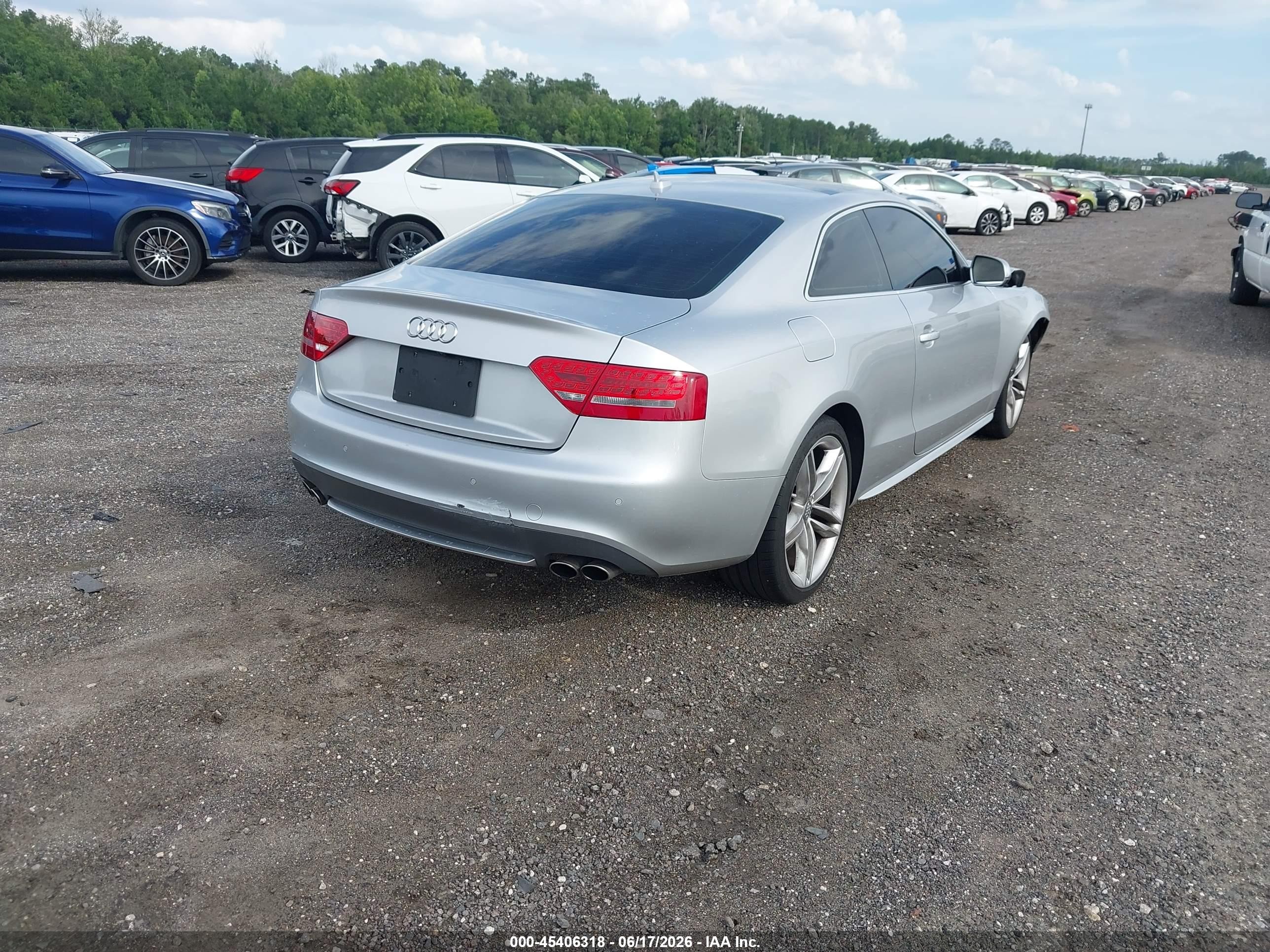 2011 Audi S5 4.2 Premium Plus Gray vin: WAUVVAFR0BA028622