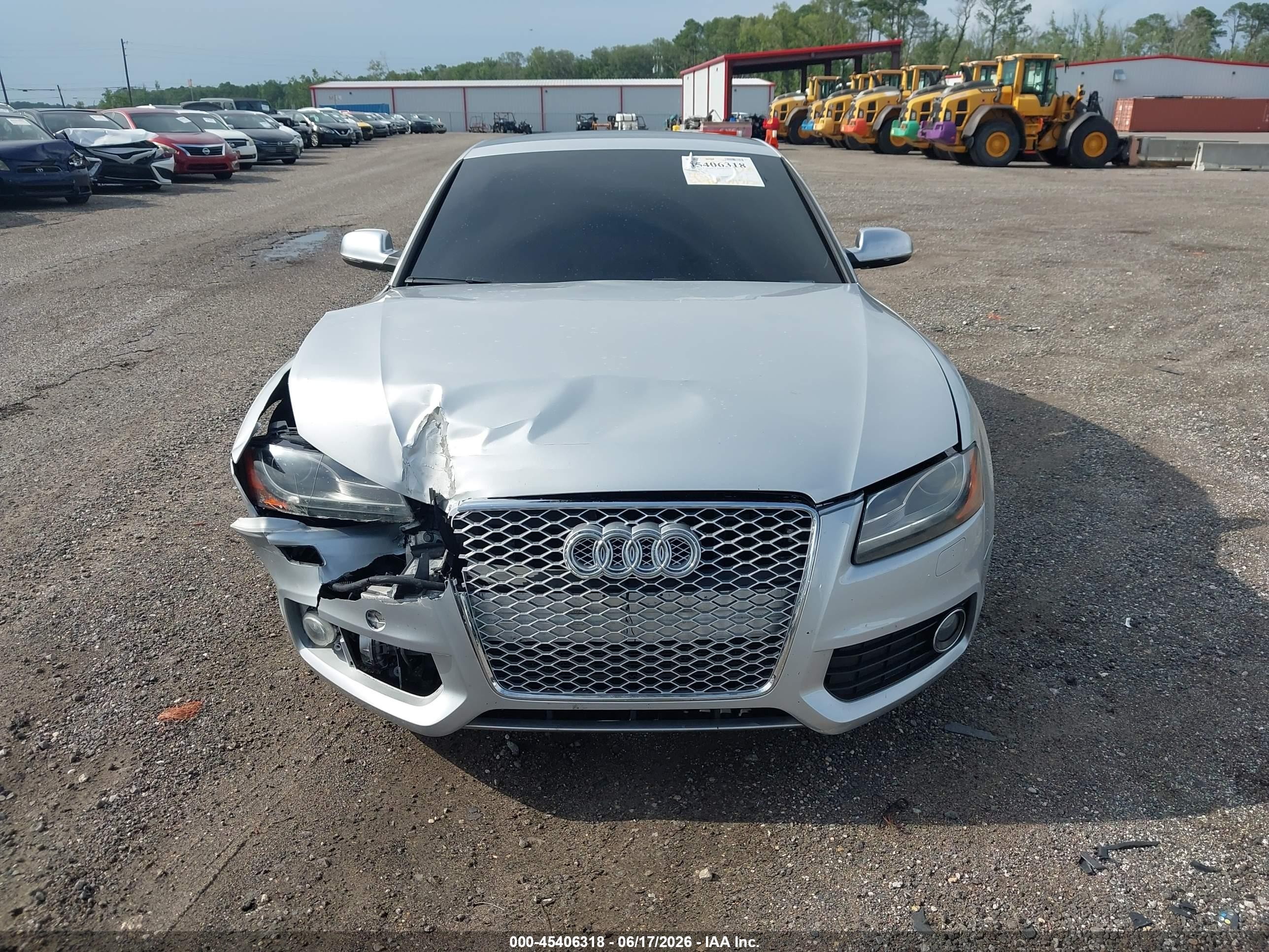 2011 Audi S5 4.2 Premium Plus Gray vin: WAUVVAFR0BA028622