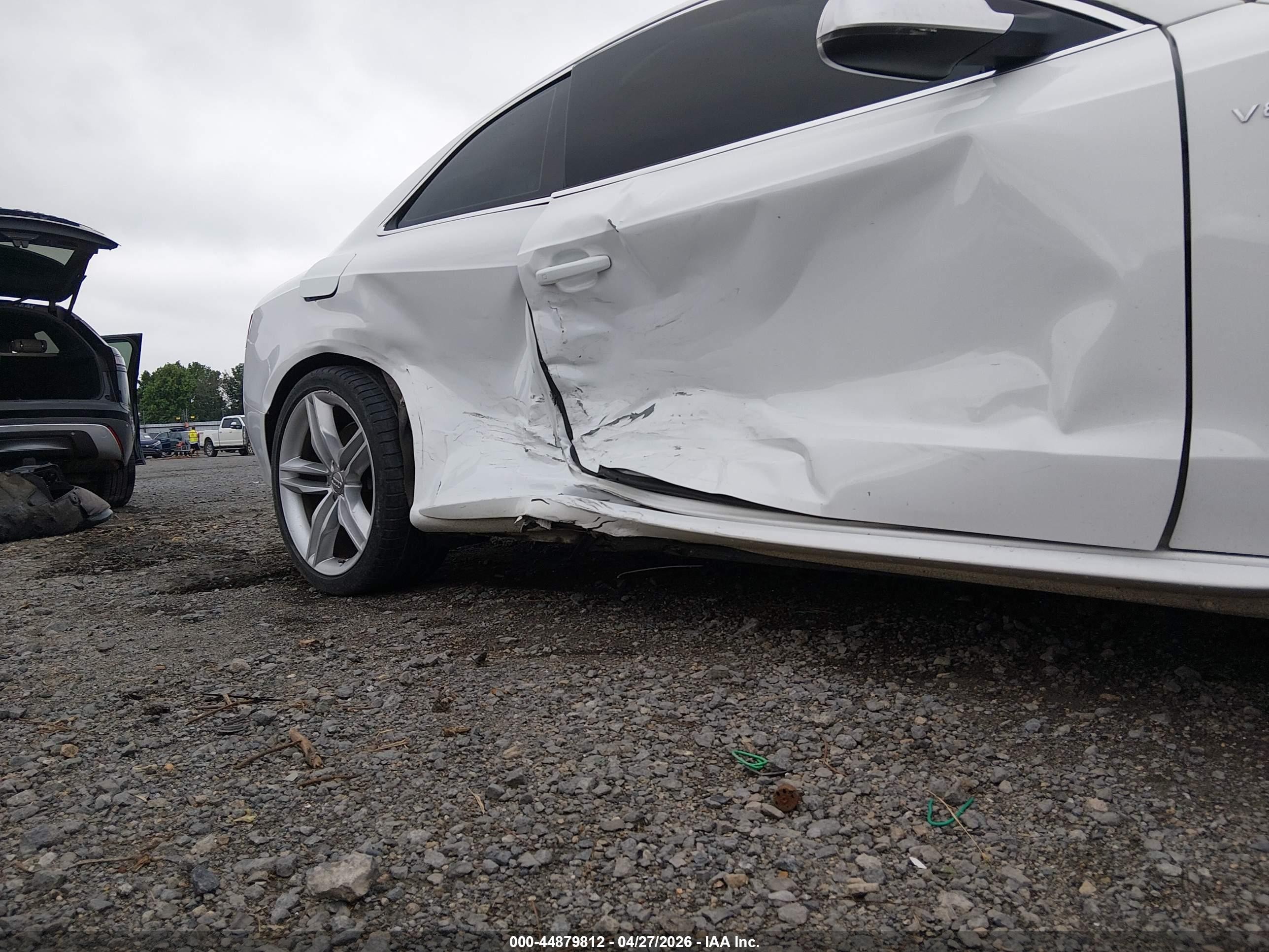 2012 Audi S5 4.2 Premium Plus White vin: WAUVVAFR4CA002655
