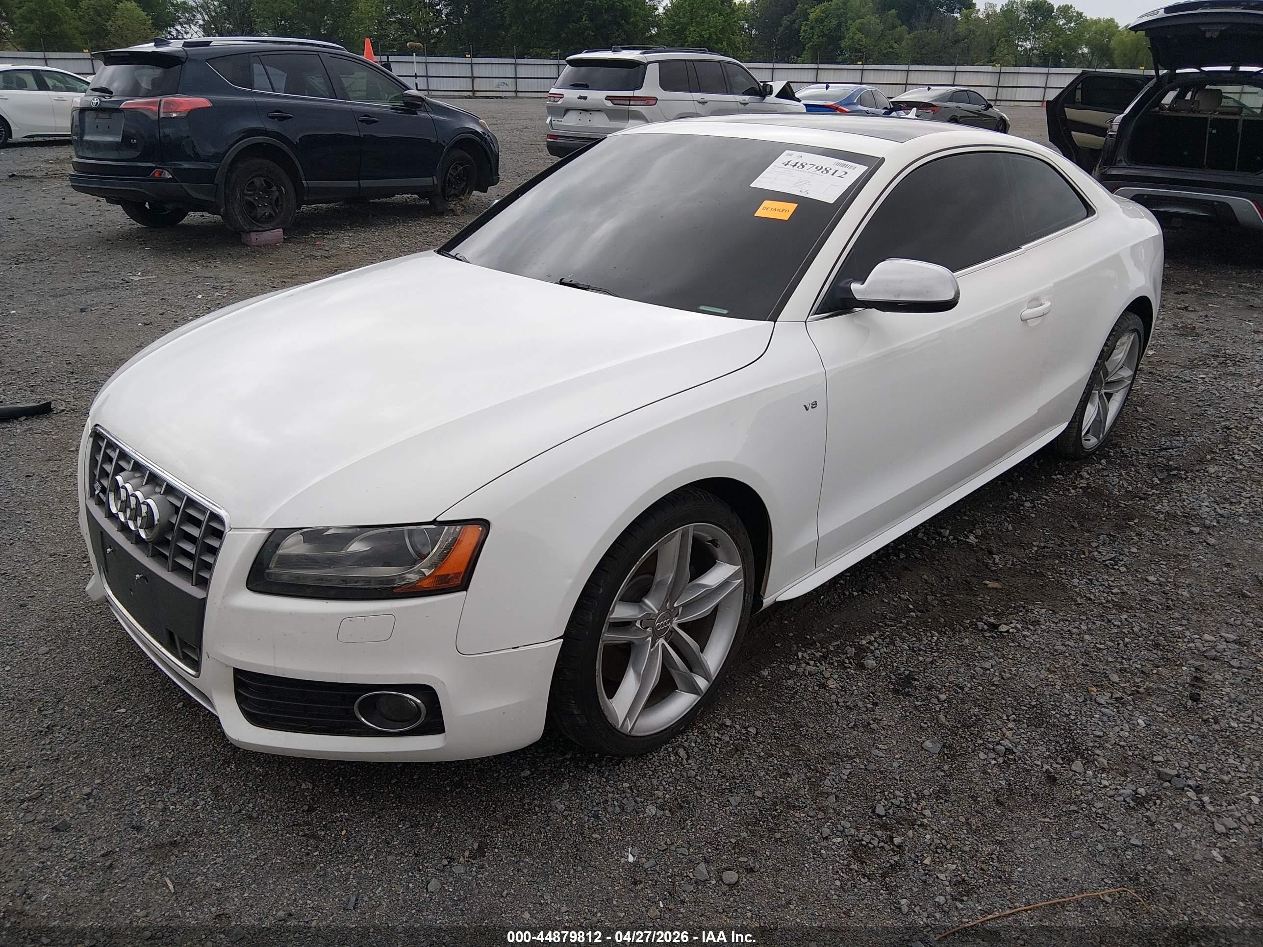 2012 Audi S5 4.2 Premium Plus White vin: WAUVVAFR4CA002655