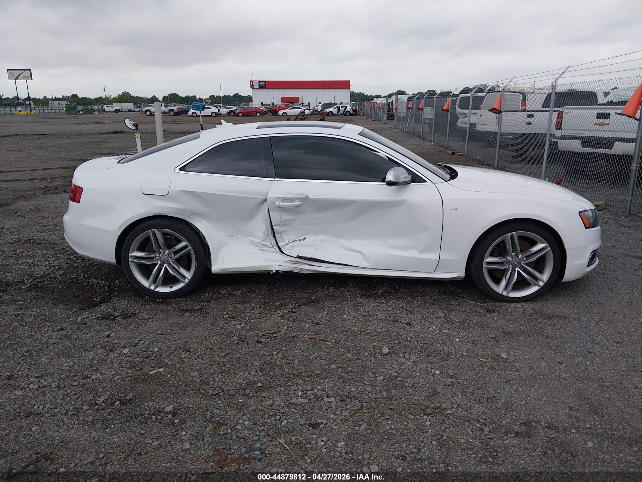 2012 Audi S5 4.2 Premium Plus White vin: WAUVVAFR4CA002655