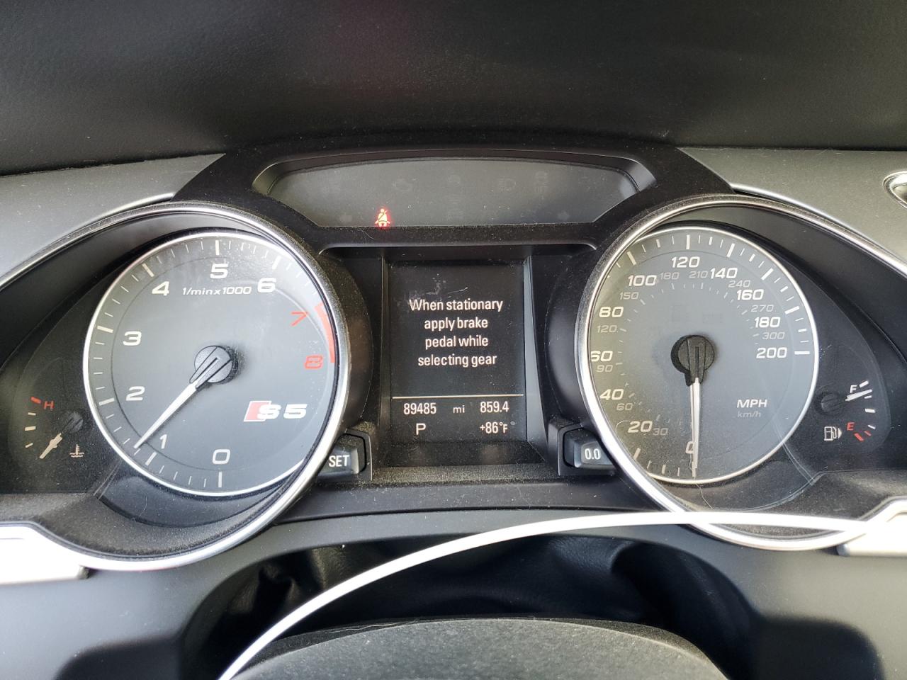 2012 Audi S5 Prestige Black vin: WAUVVAFR7CA001788