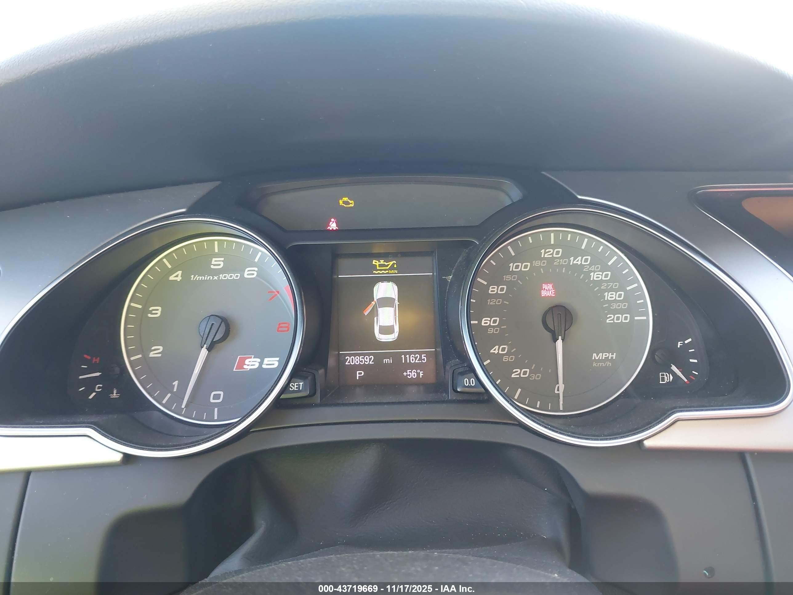 2011 Audi S5 4.2 Premium Plus Gray vin: WAUVVAFRXBA037425