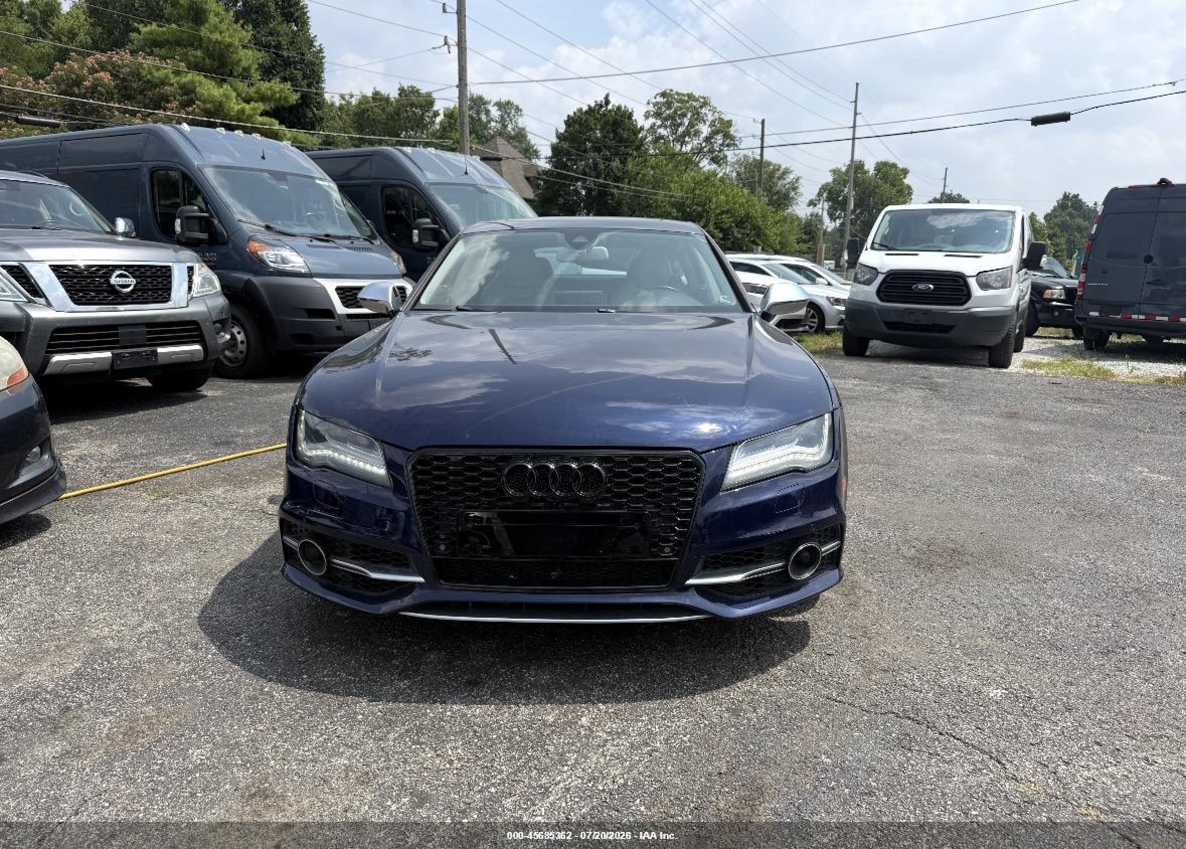 2013 Audi S7 4.0t Prestige Синий vin: WAUW2AFC9DN079606
