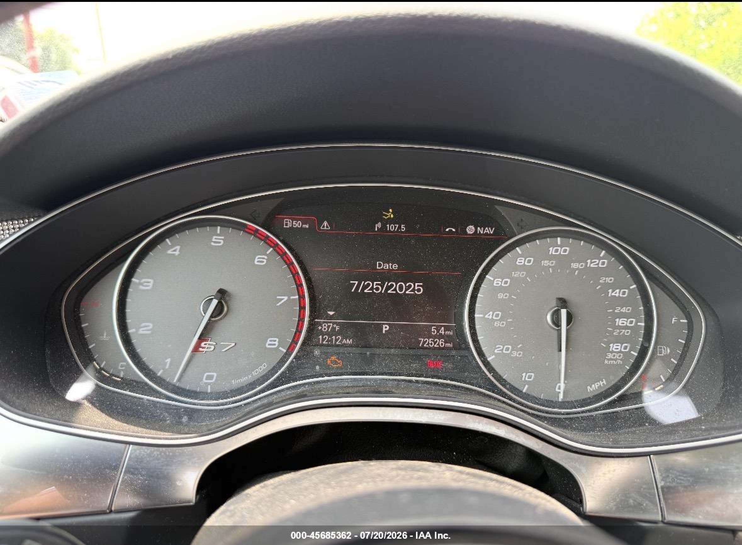 2013 Audi S7 4.0t Prestige Синий vin: WAUW2AFC9DN079606
