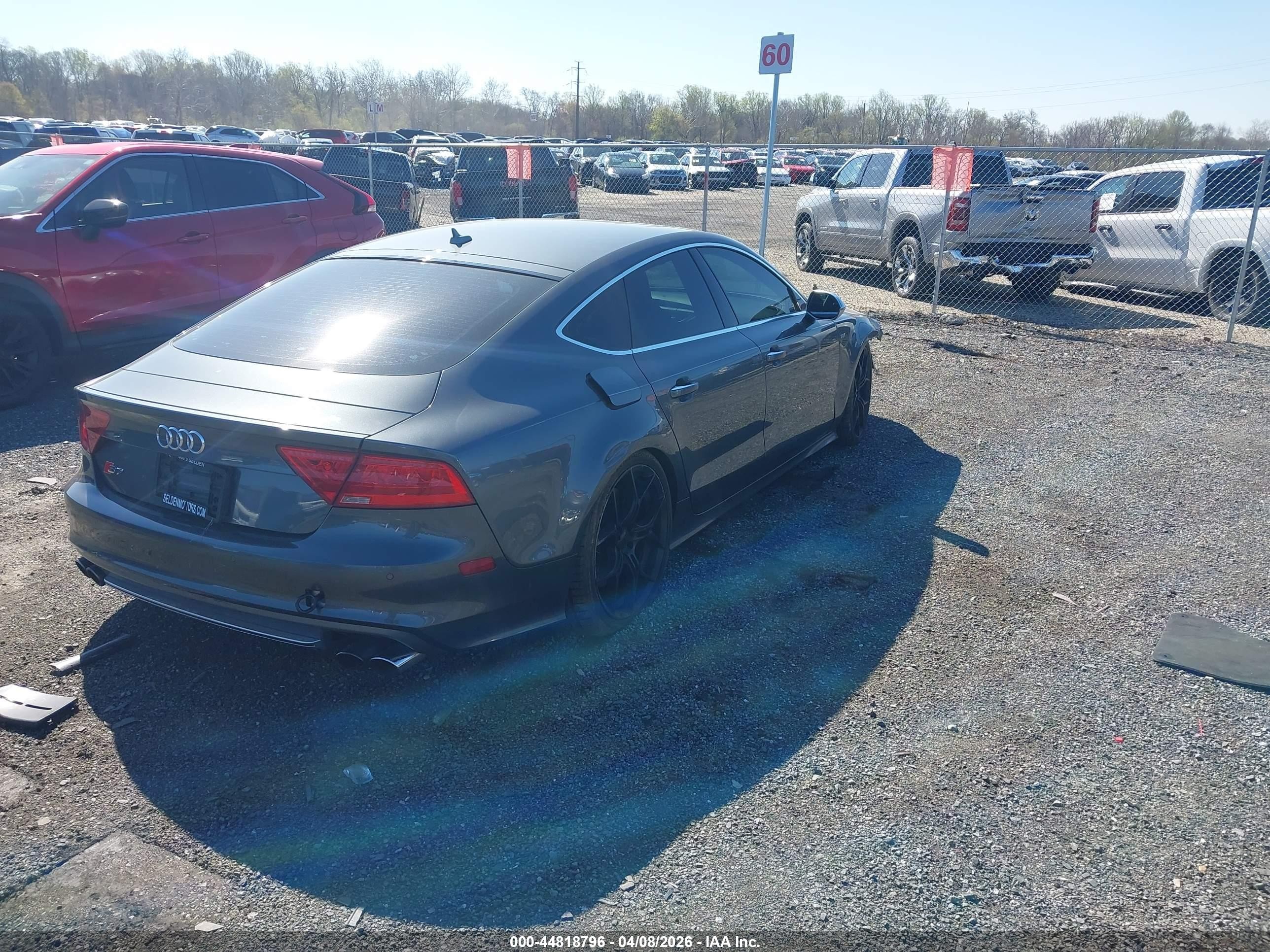 2014 Audi S7 4.0t Prestige Gray vin: WAUW2AFC9EN011338
