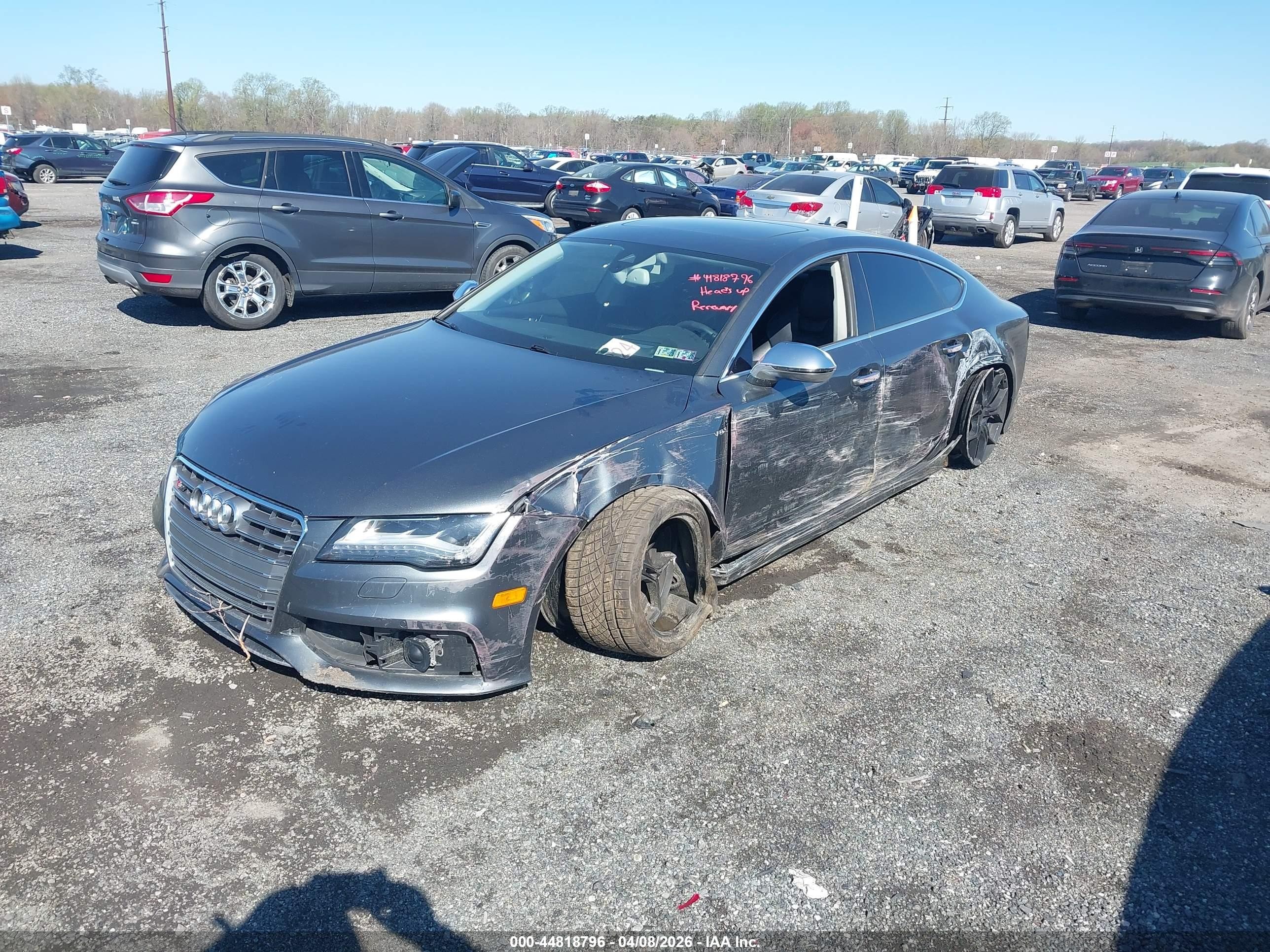 2014 Audi S7 4.0t Prestige Gray vin: WAUW2AFC9EN011338