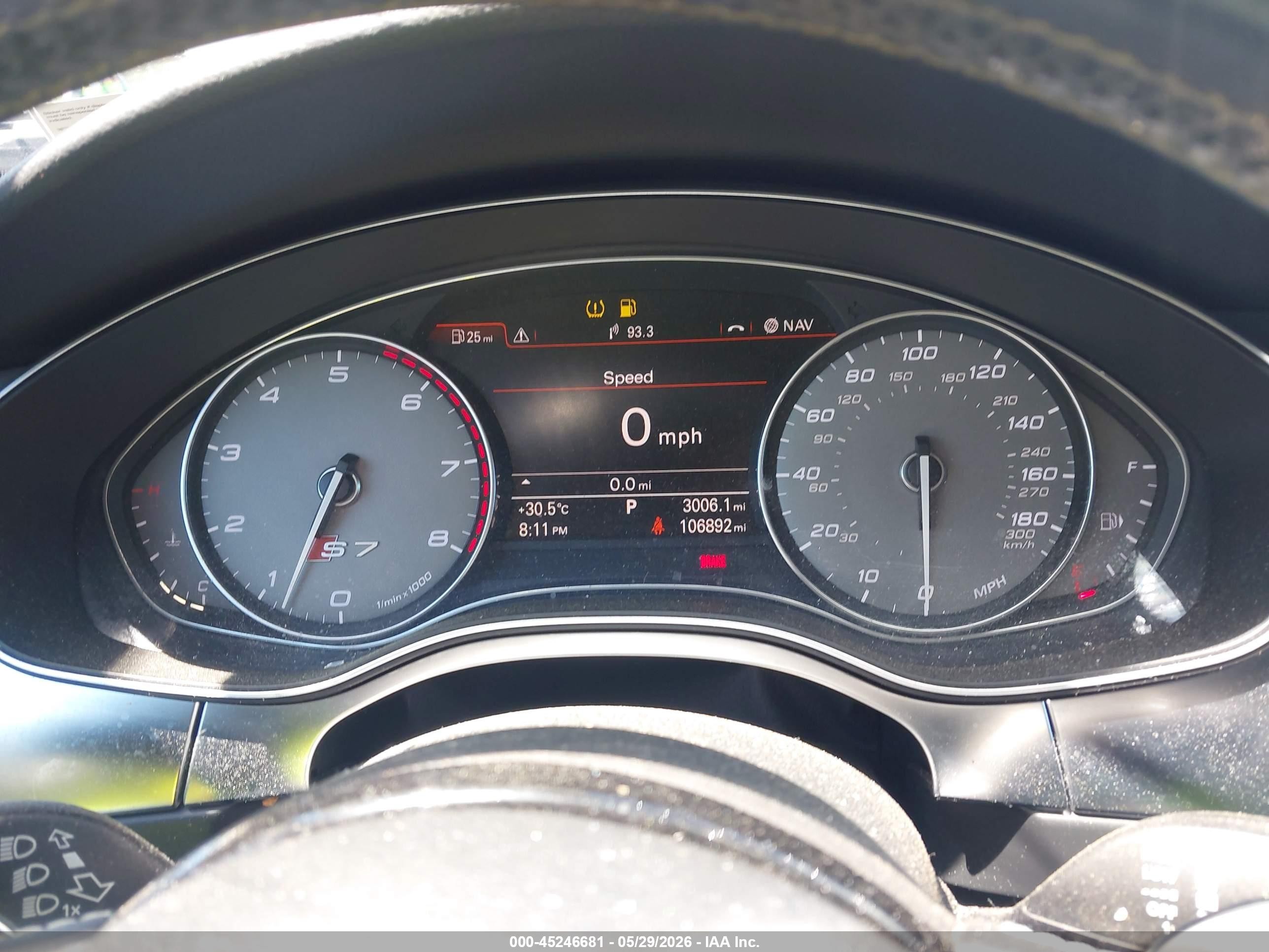2014 Audi S7 4.0t Prestige Blue vin: WAUW2AFC9EN154404