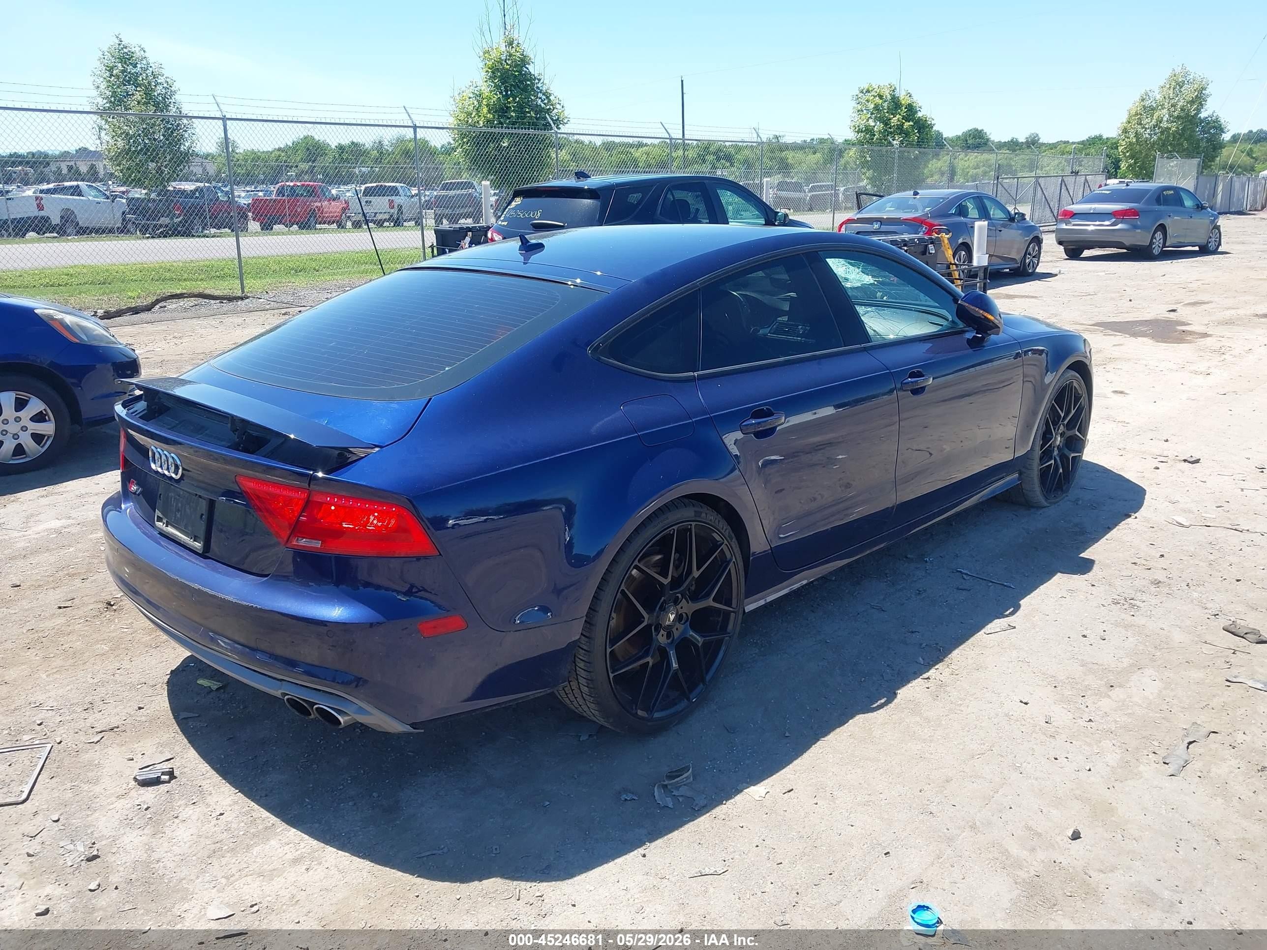 2014 Audi S7 4.0t Prestige Blue vin: WAUW2AFC9EN154404